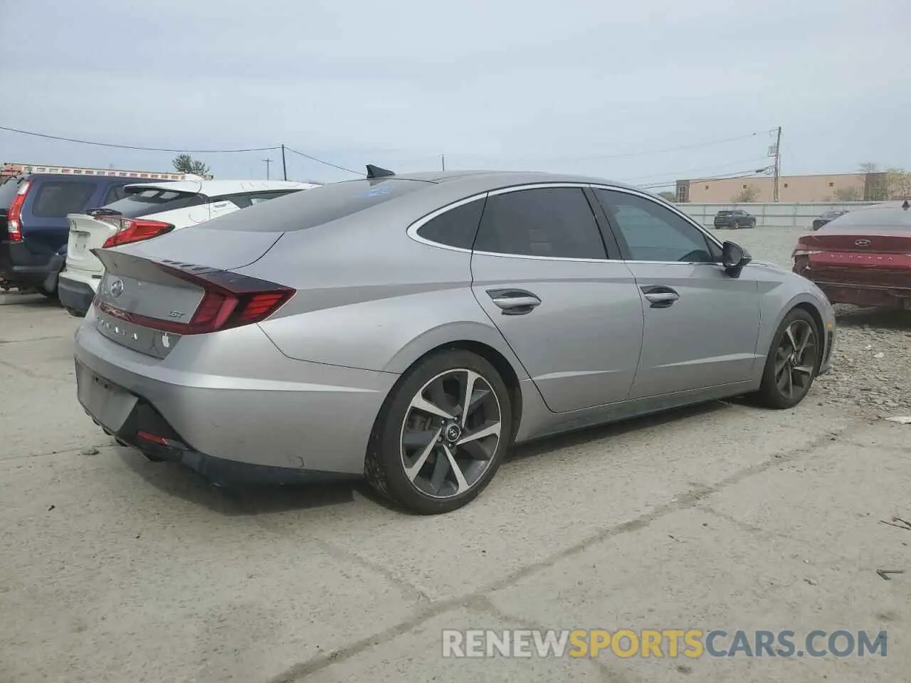 3 fotografías del automóvil dañado KMHL44J23PA259302 HYUNDAI SONATA 2023