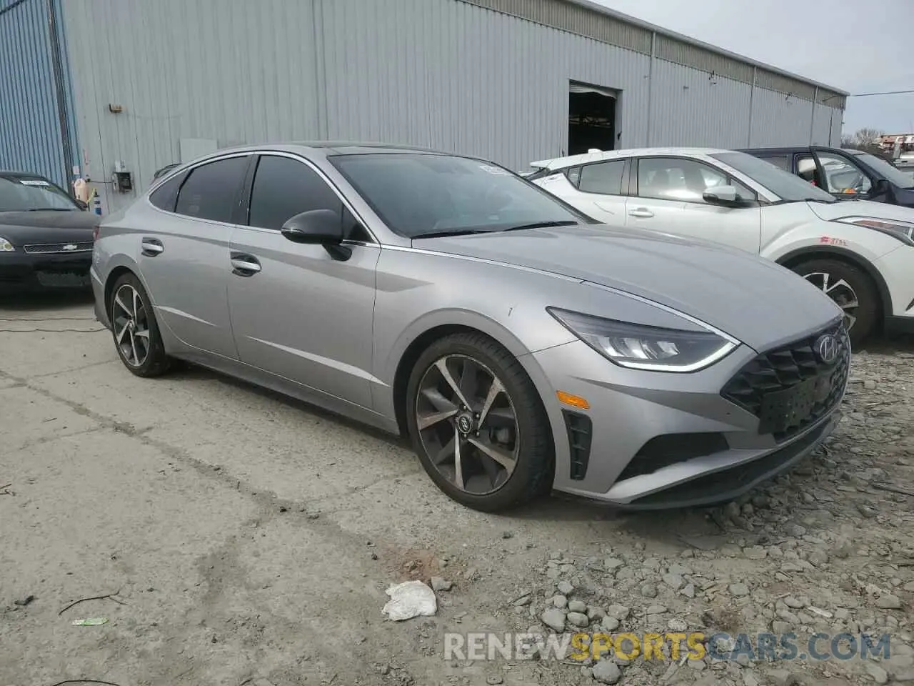 4 fotografías del automóvil dañado KMHL44J23PA259302 HYUNDAI SONATA 2023