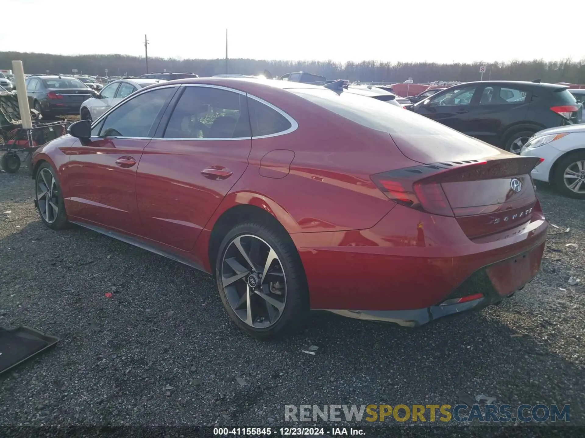 3 fotografías del automóvil dañado KMHL44J25PA322626 HYUNDAI SONATA 2023