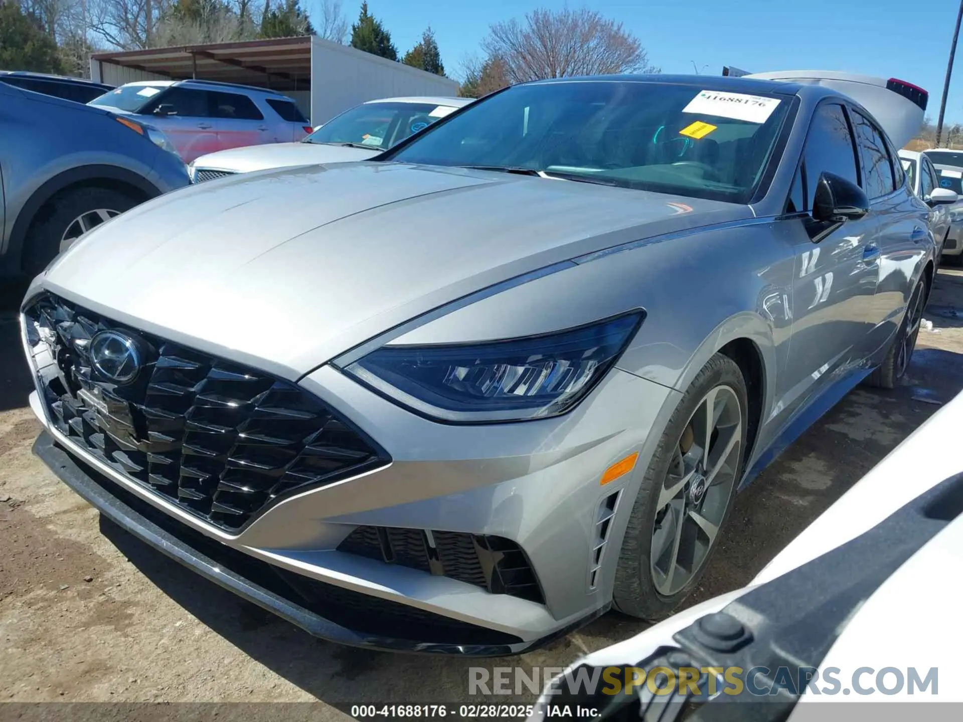 2 fotografías del automóvil dañado KMHL44J27PA263823 HYUNDAI SONATA 2023