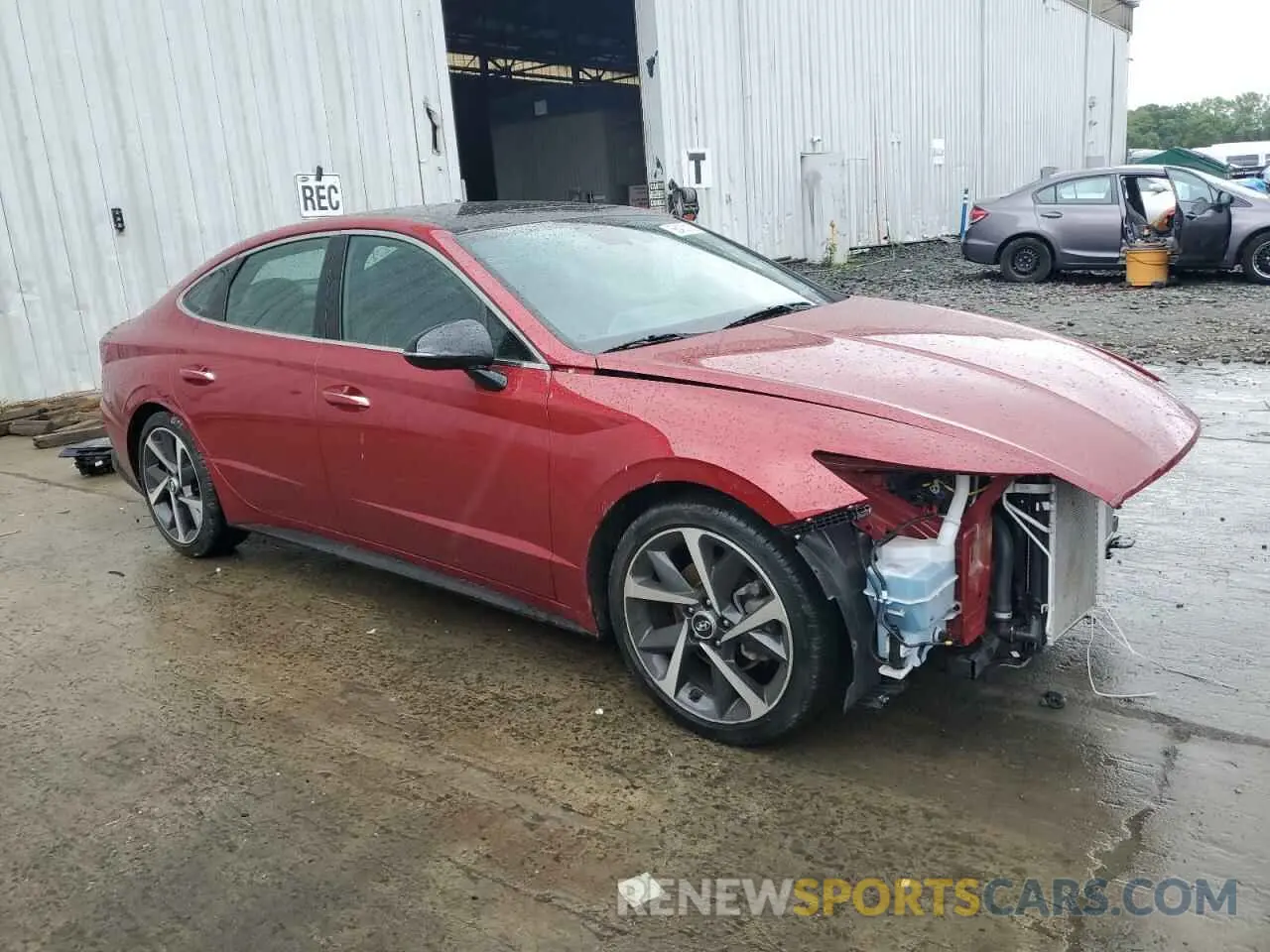 4 fotografías del automóvil dañado KMHL44J27PA264860 HYUNDAI SONATA 2023