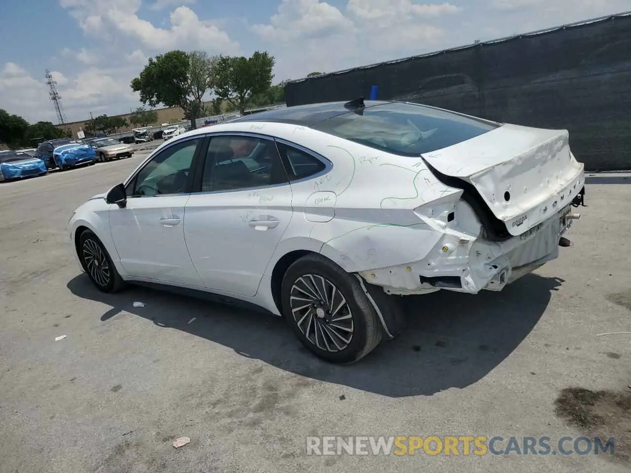 2 fotografías del automóvil dañado KMHL54JJ1PA064013 HYUNDAI SONATA 2023
