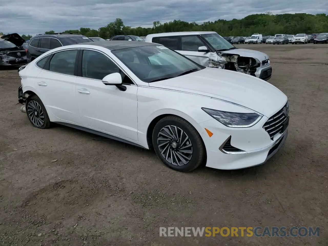 4 fotografías del automóvil dañado KMHL54JJ5PA054651 HYUNDAI SONATA 2023