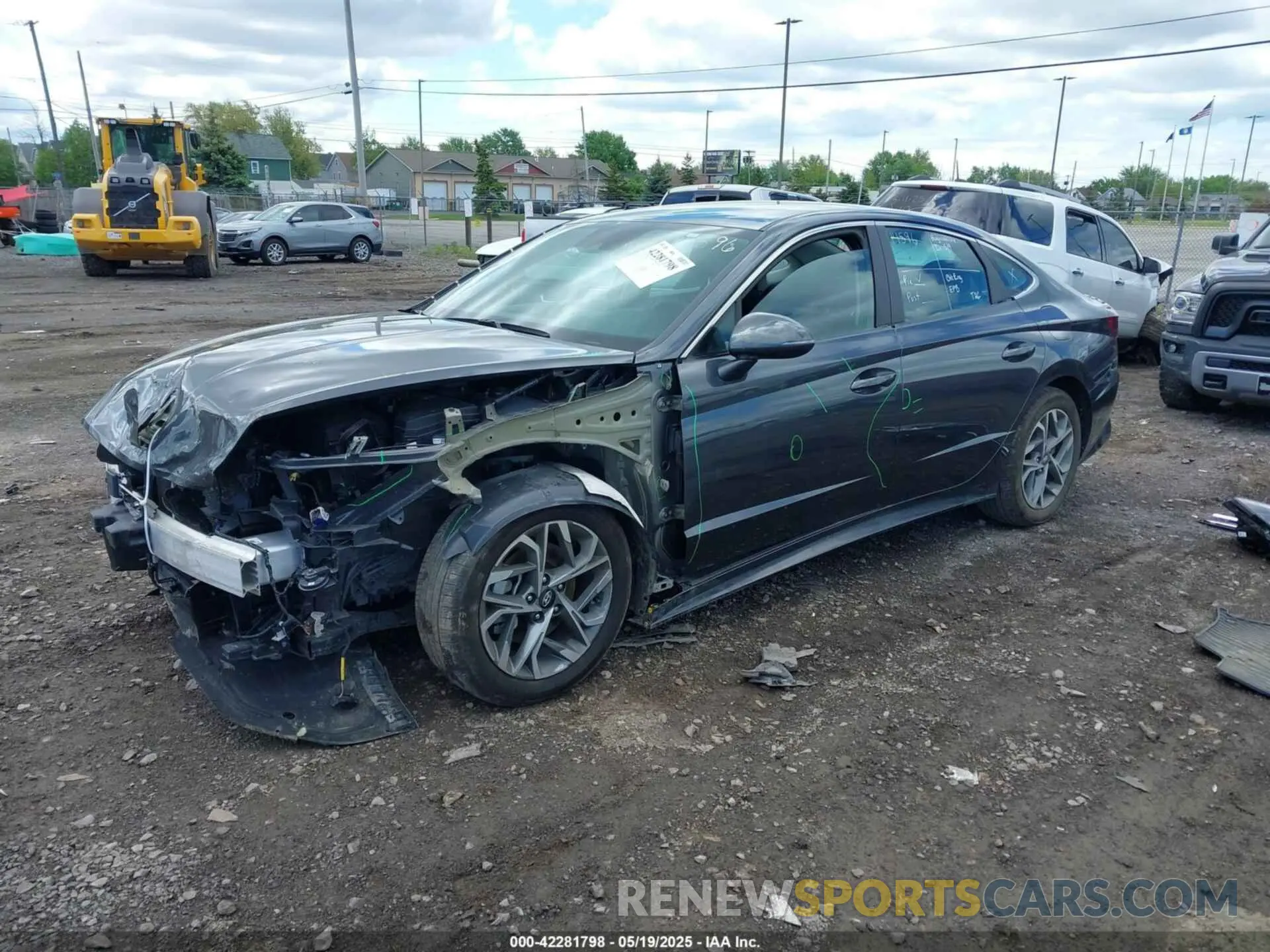 2 fotografías del automóvil dañado KMHL64JA1PA259977 HYUNDAI SONATA 2023