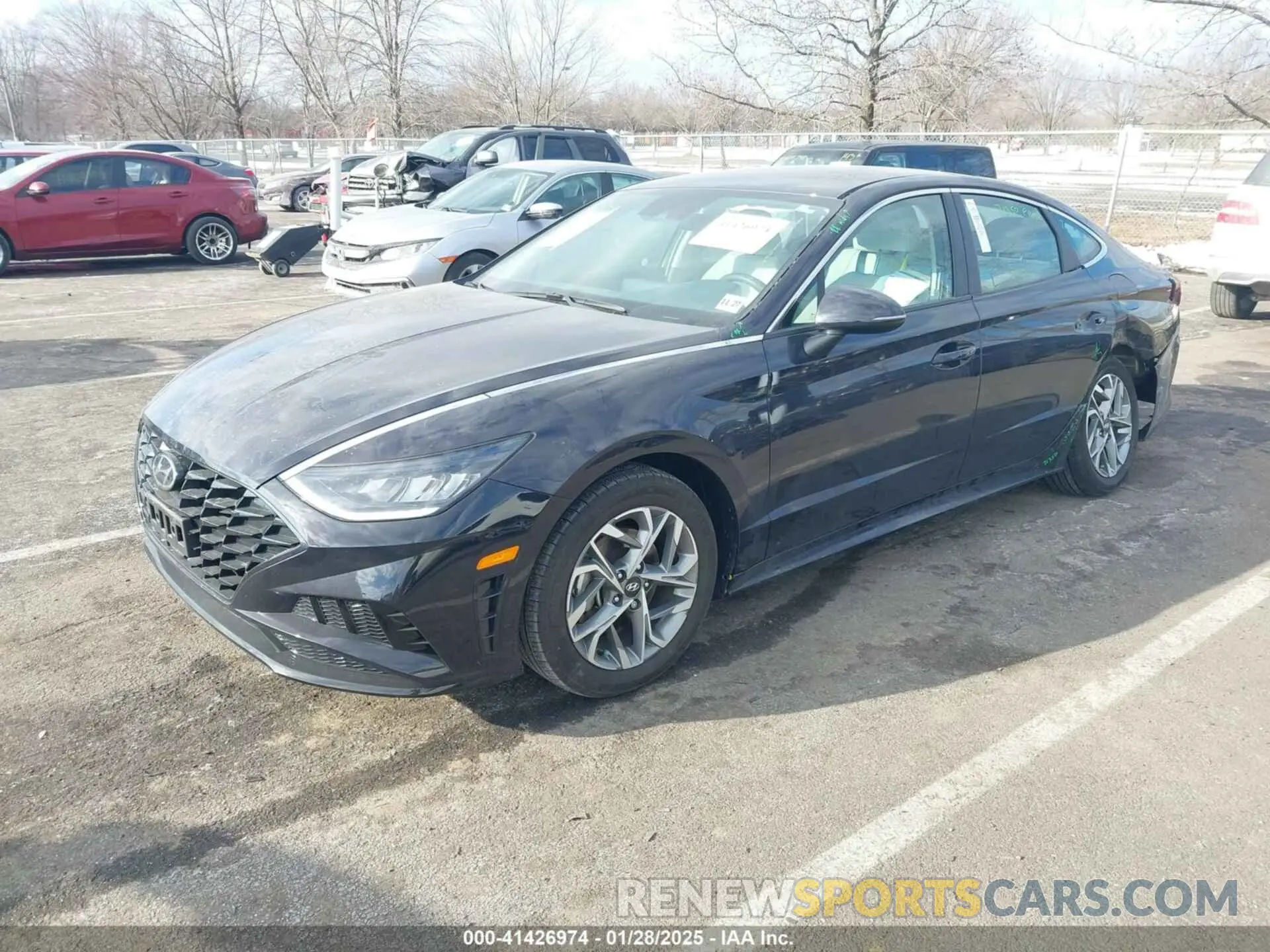 2 fotografías del automóvil dañado KMHL64JA1PA275970 HYUNDAI SONATA 2023