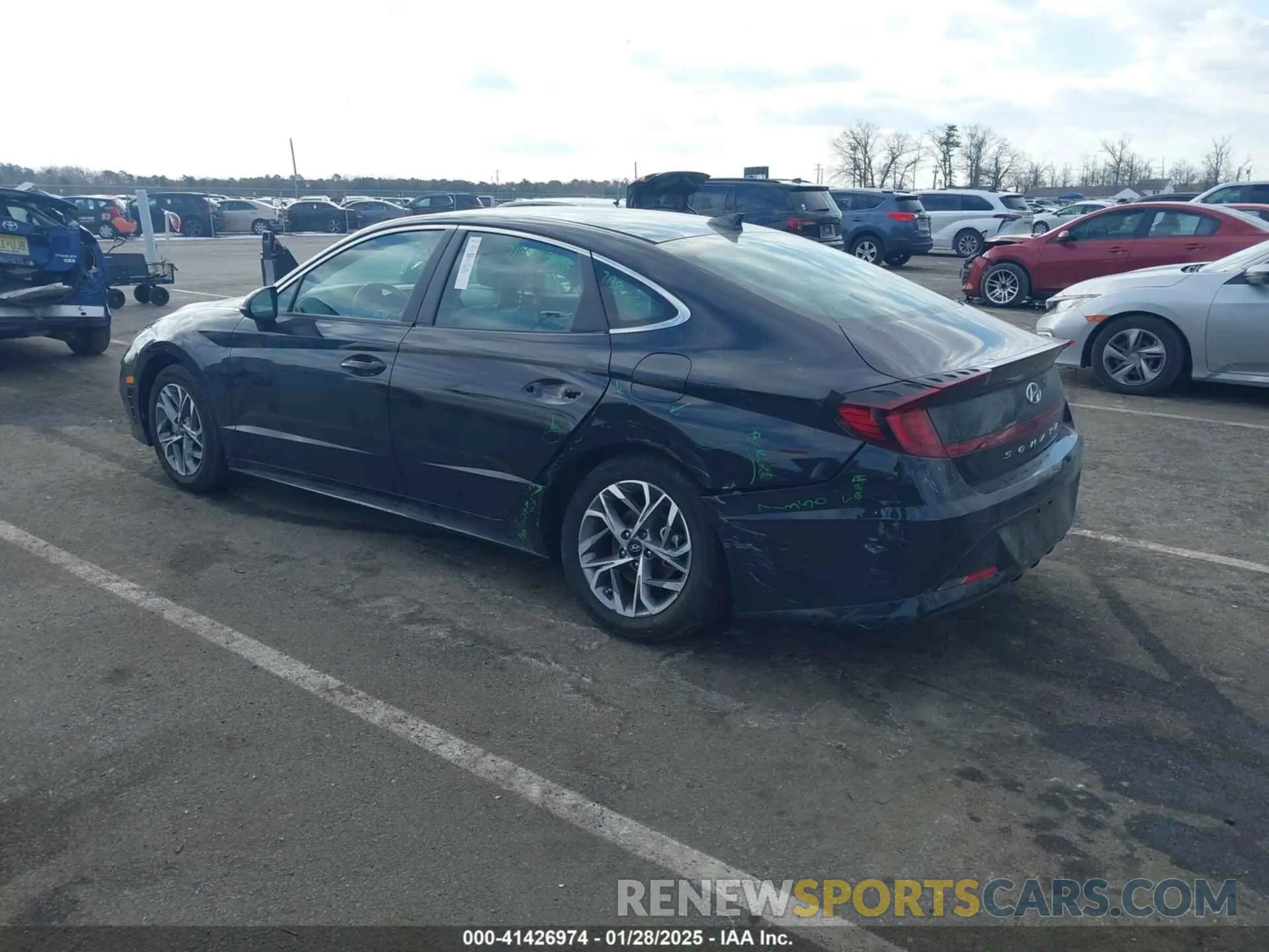 3 fotografías del automóvil dañado KMHL64JA1PA275970 HYUNDAI SONATA 2023