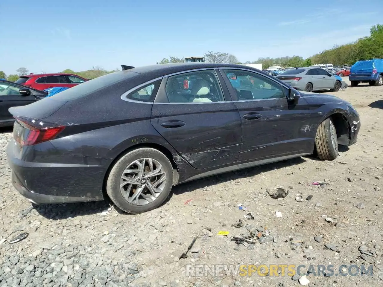 3 fotografías del automóvil dañado KMHL64JA2PA277436 HYUNDAI SONATA 2023