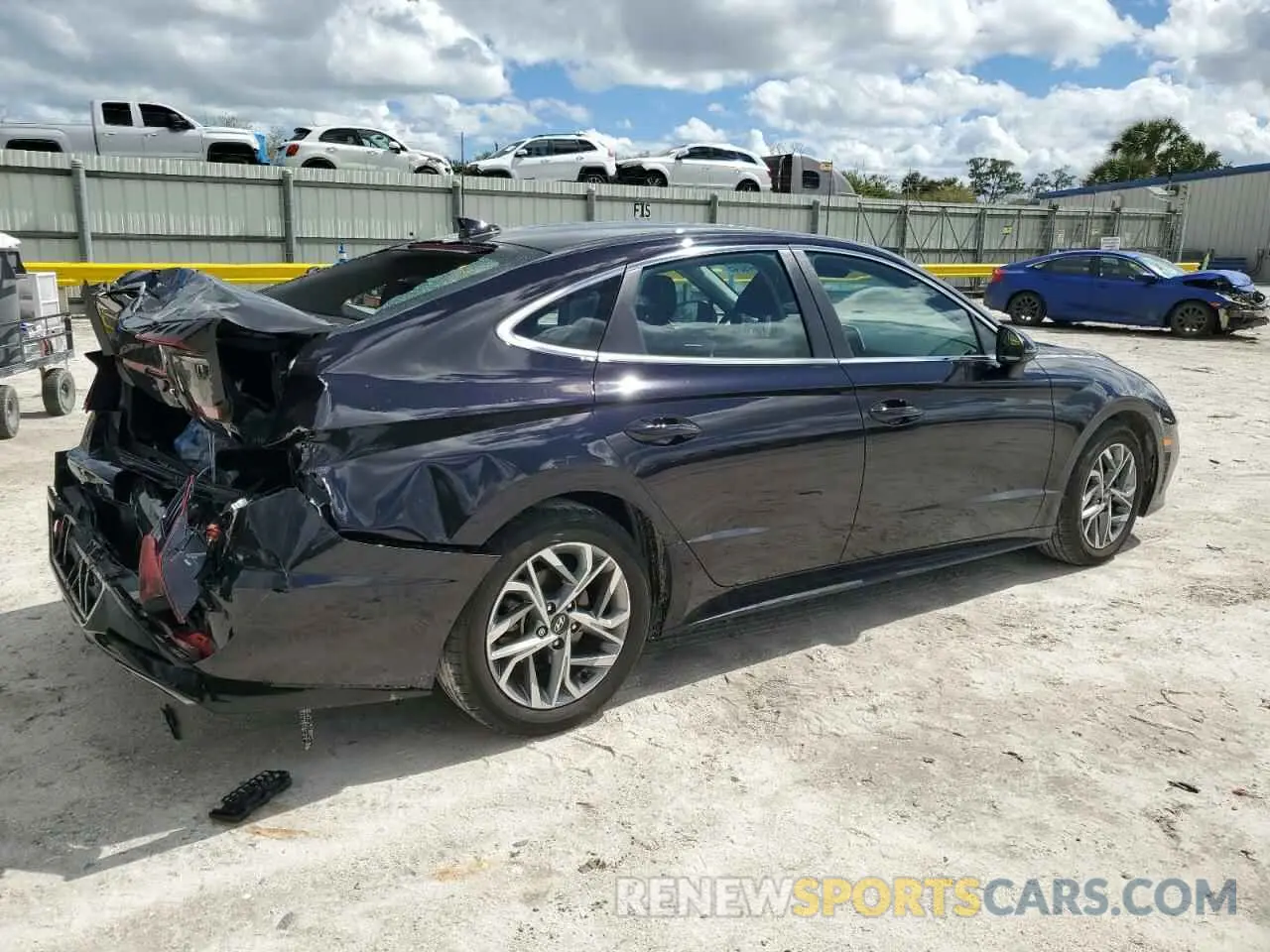 3 fotografías del automóvil dañado KMHL64JA2PA322360 HYUNDAI SONATA 2023