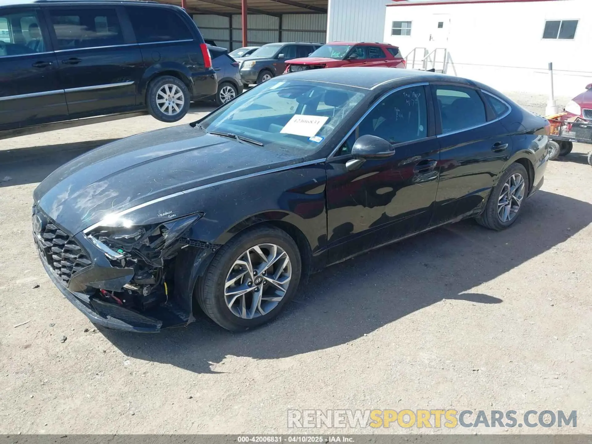 2 fotografías del automóvil dañado KMHL64JA3PA282175 HYUNDAI SONATA 2023