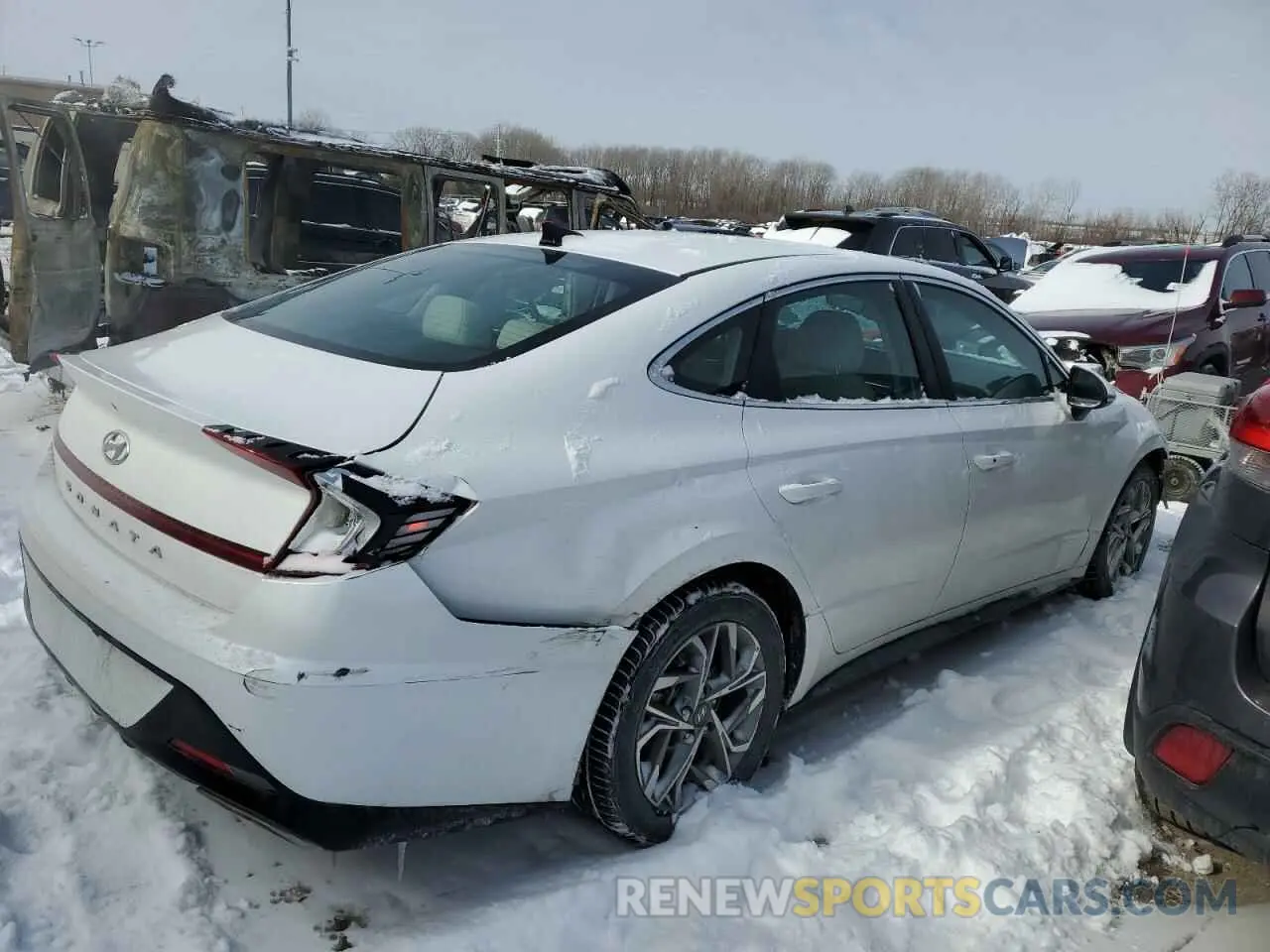 3 fotografías del automóvil dañado KMHL64JA3PA287800 HYUNDAI SONATA 2023