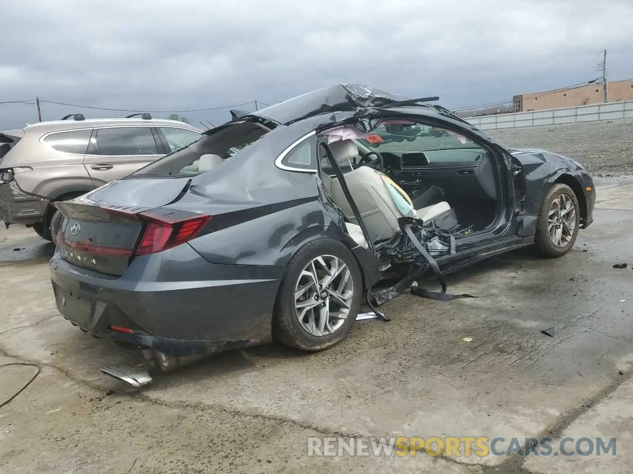 3 fotografías del automóvil dañado KMHL64JA3PA322870 HYUNDAI SONATA 2023