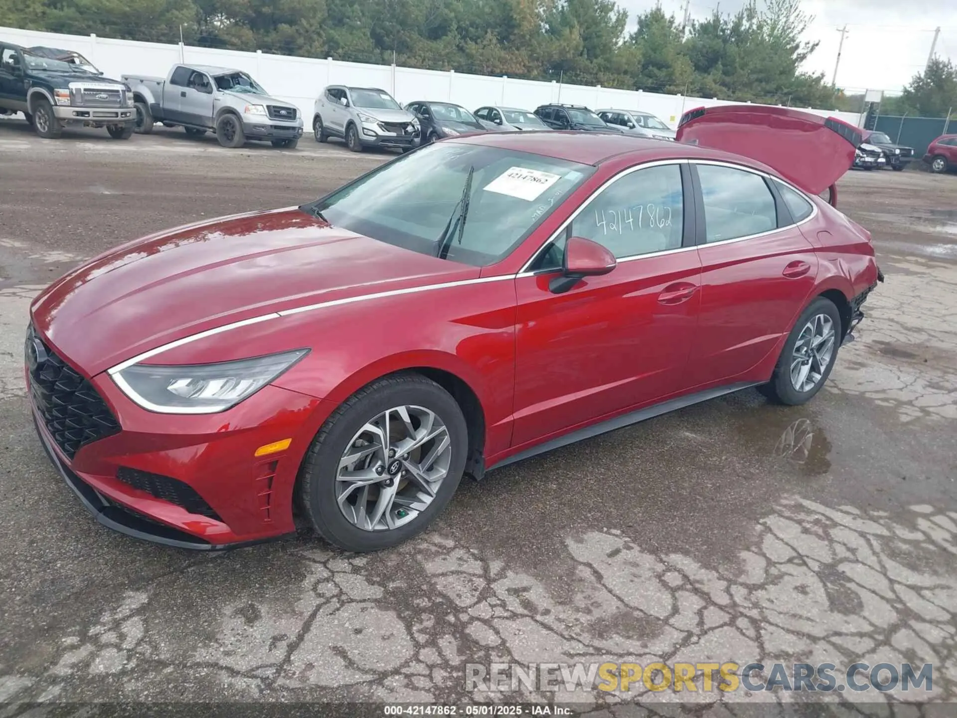 2 fotografías del automóvil dañado KMHL64JA5PA266303 HYUNDAI SONATA 2023