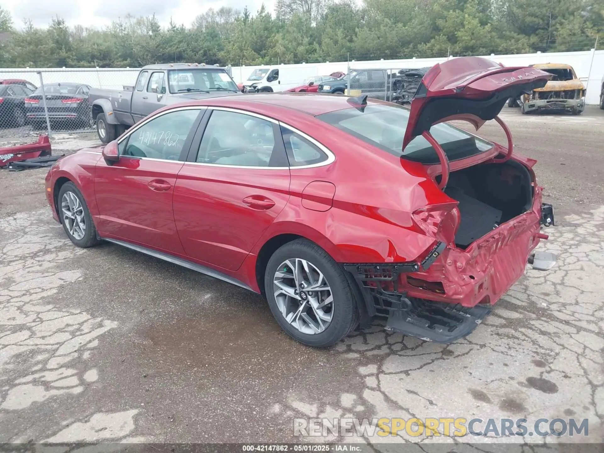 3 fotografías del automóvil dañado KMHL64JA5PA266303 HYUNDAI SONATA 2023