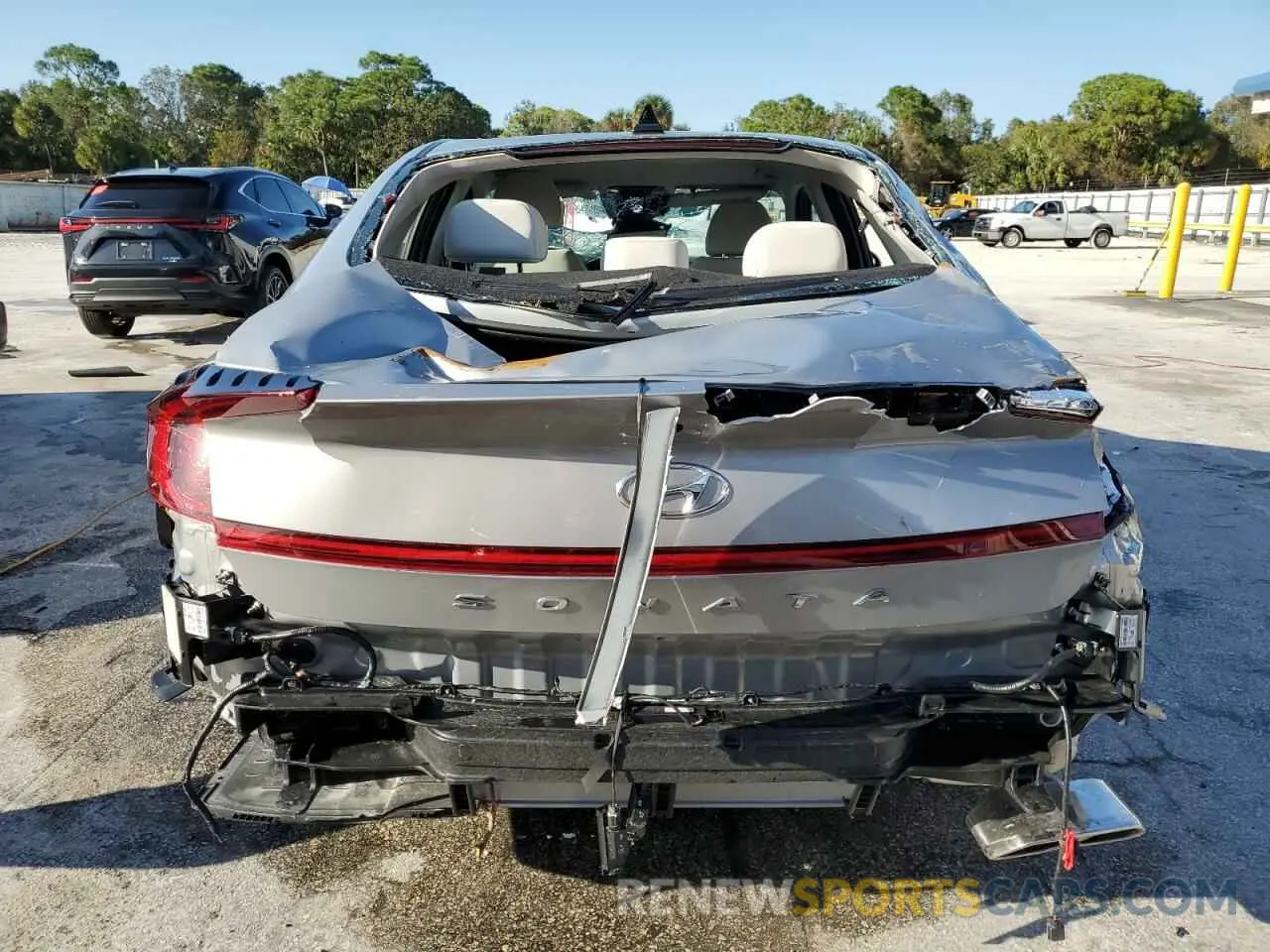 6 fotografías del automóvil dañado KMHL64JA5PA291055 HYUNDAI SONATA 2023