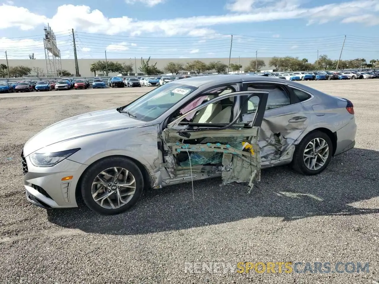 1 fotografías del automóvil dañado KMHL64JA7PA289355 HYUNDAI SONATA 2023