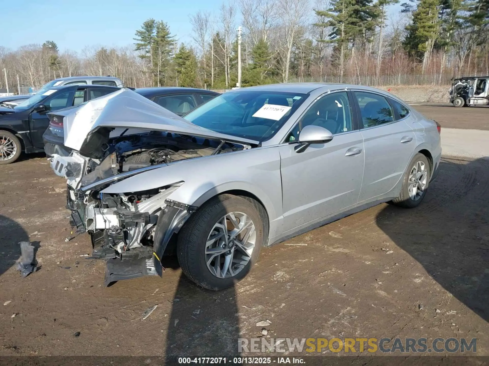 2 fotografías del automóvil dañado KMHL64JA7PA326162 HYUNDAI SONATA 2023