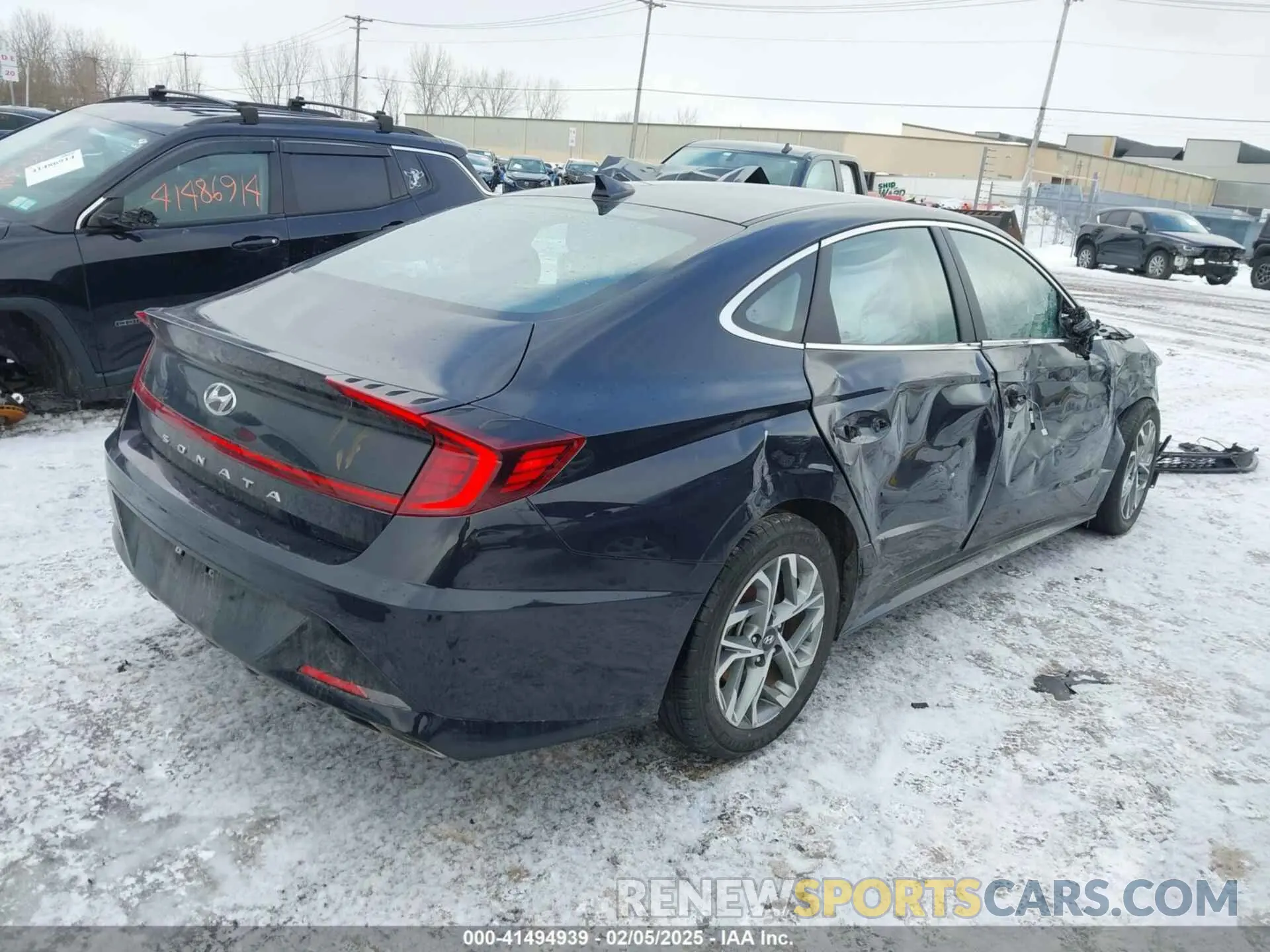 4 fotografías del automóvil dañado KMHL64JA8PA287405 HYUNDAI SONATA 2023