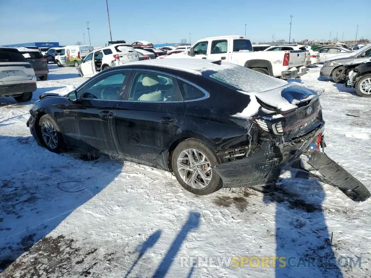 2 fotografías del automóvil dañado KMHL64JA9PA260441 HYUNDAI SONATA 2023