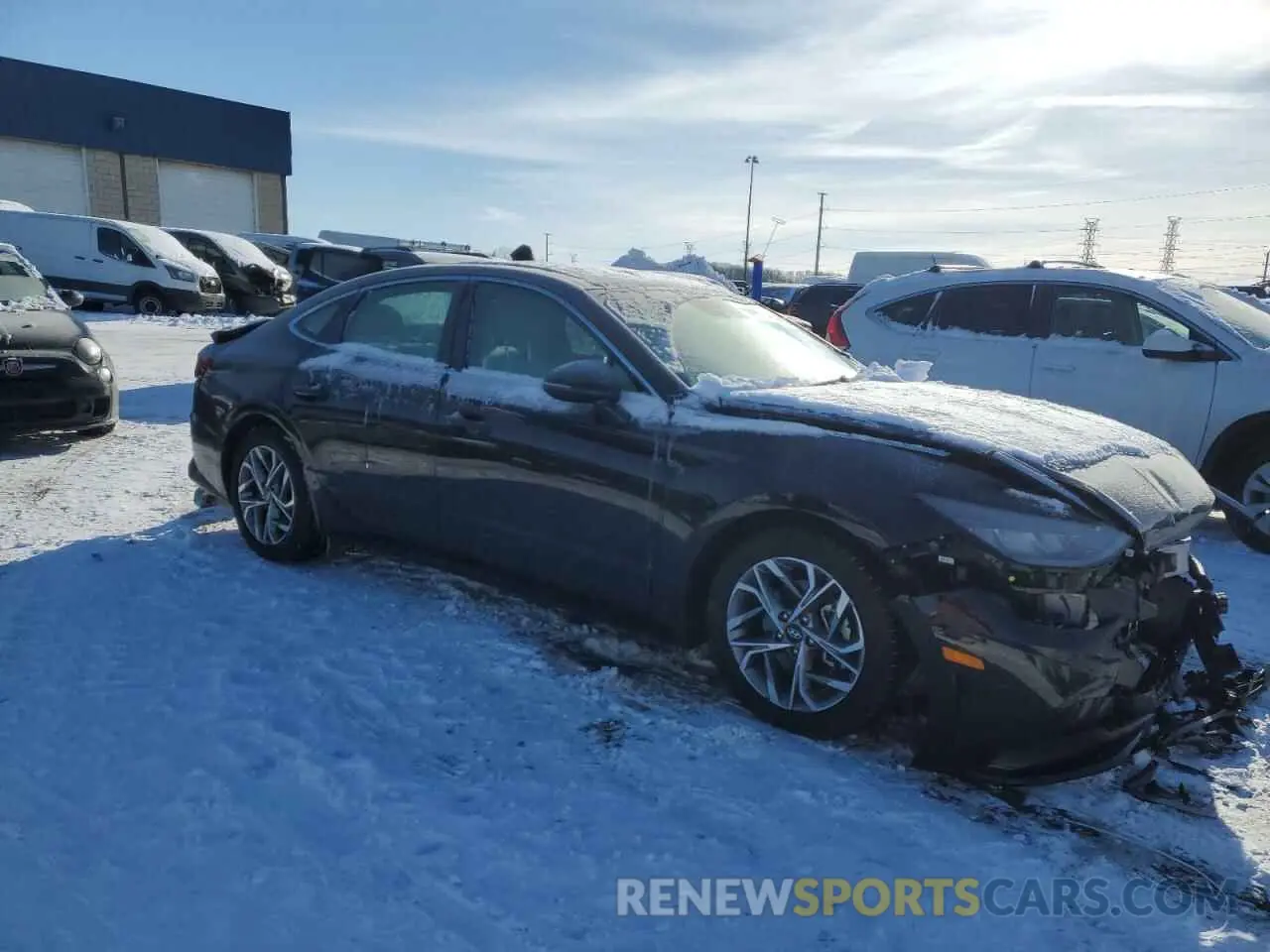 4 fotografías del automóvil dañado KMHL64JA9PA260441 HYUNDAI SONATA 2023