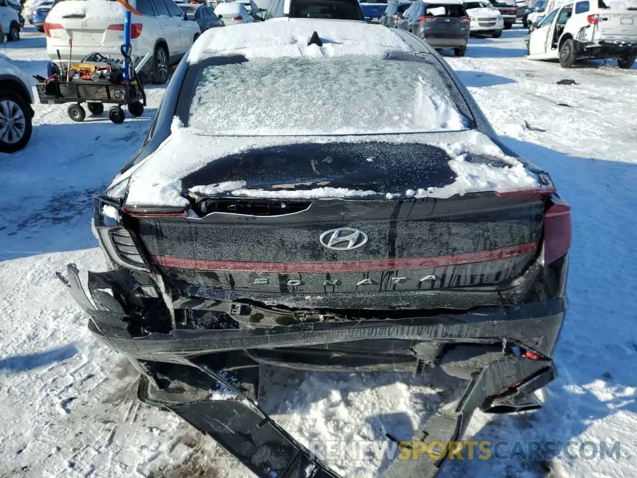 6 fotografías del automóvil dañado KMHL64JA9PA260441 HYUNDAI SONATA 2023