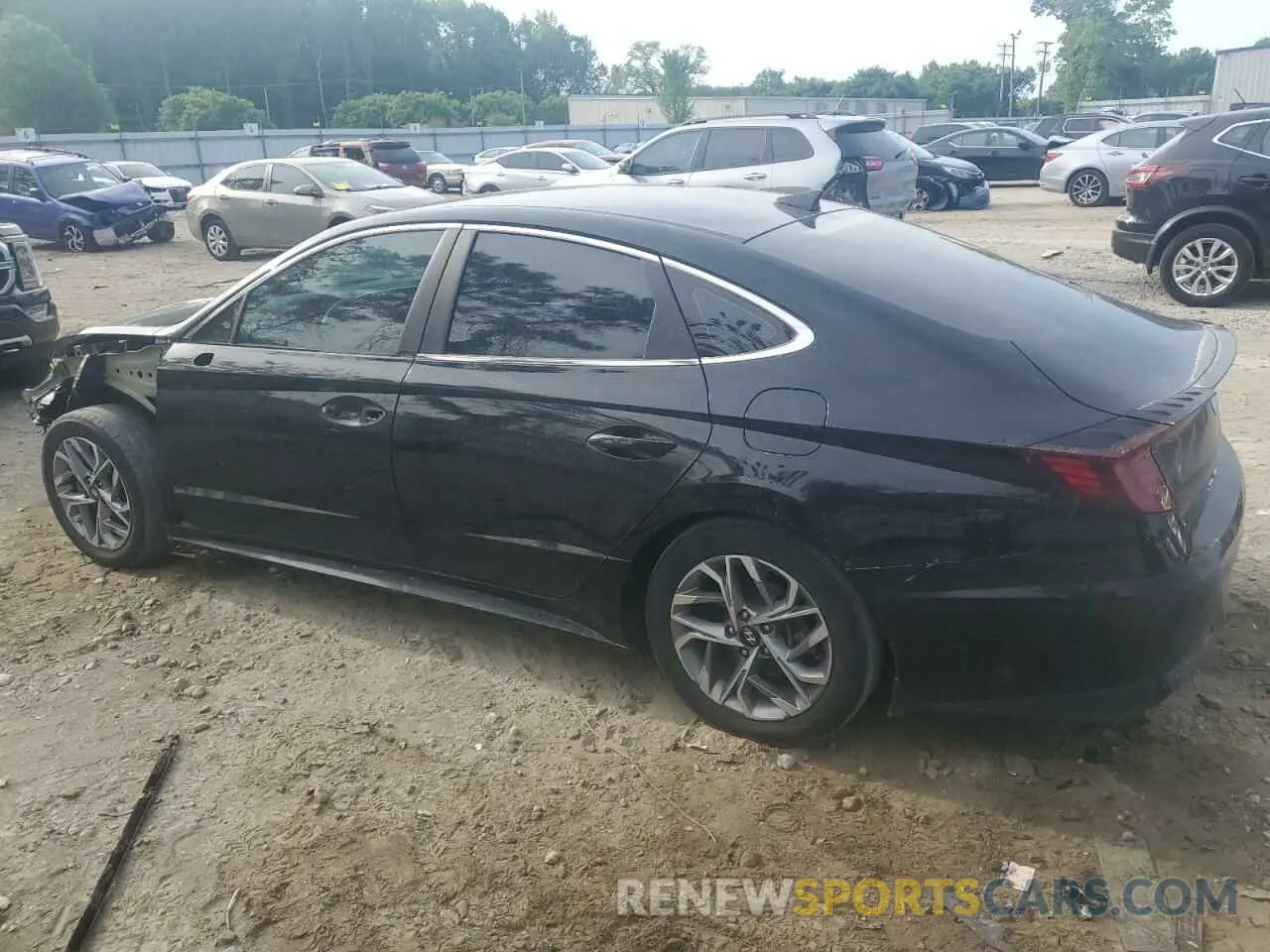 2 fotografías del automóvil dañado KMHL64JAXPA301322 HYUNDAI SONATA 2023