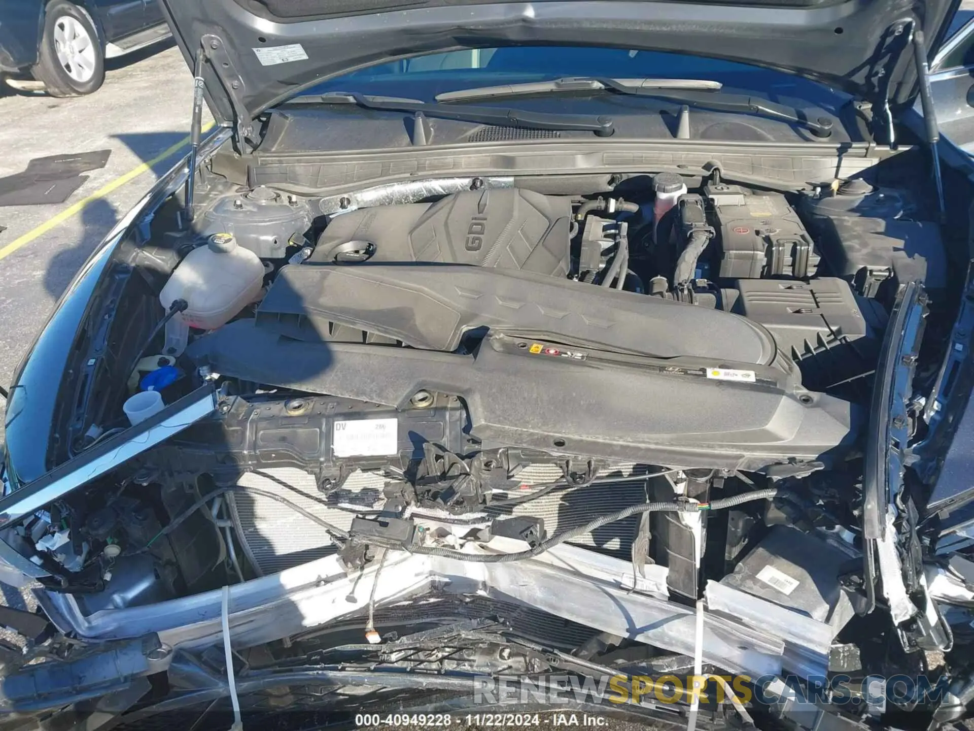 10 fotografías del automóvil dañado KMHL64JAXPA325734 HYUNDAI SONATA 2023