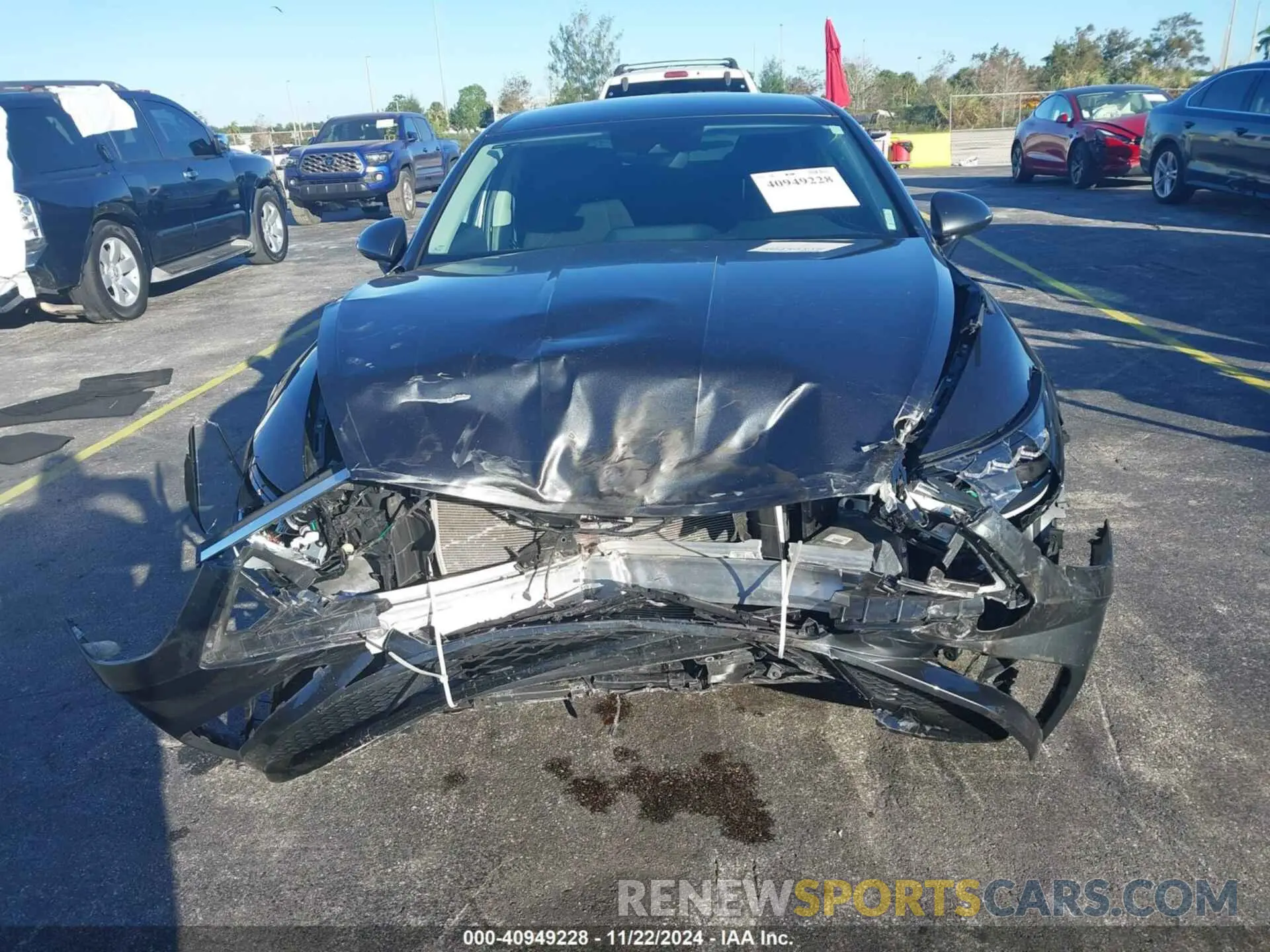 12 fotografías del automóvil dañado KMHL64JAXPA325734 HYUNDAI SONATA 2023