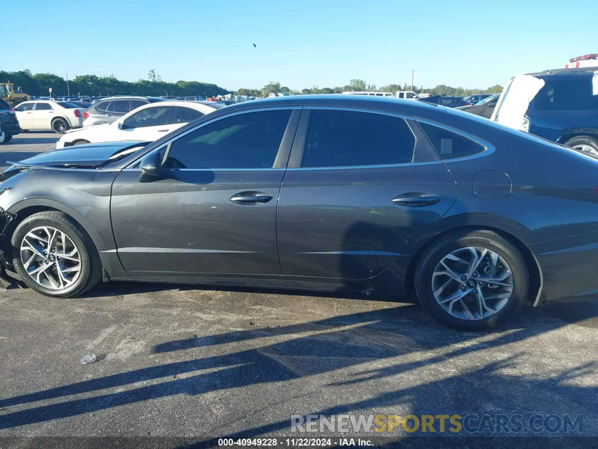 14 fotografías del automóvil dañado KMHL64JAXPA325734 HYUNDAI SONATA 2023