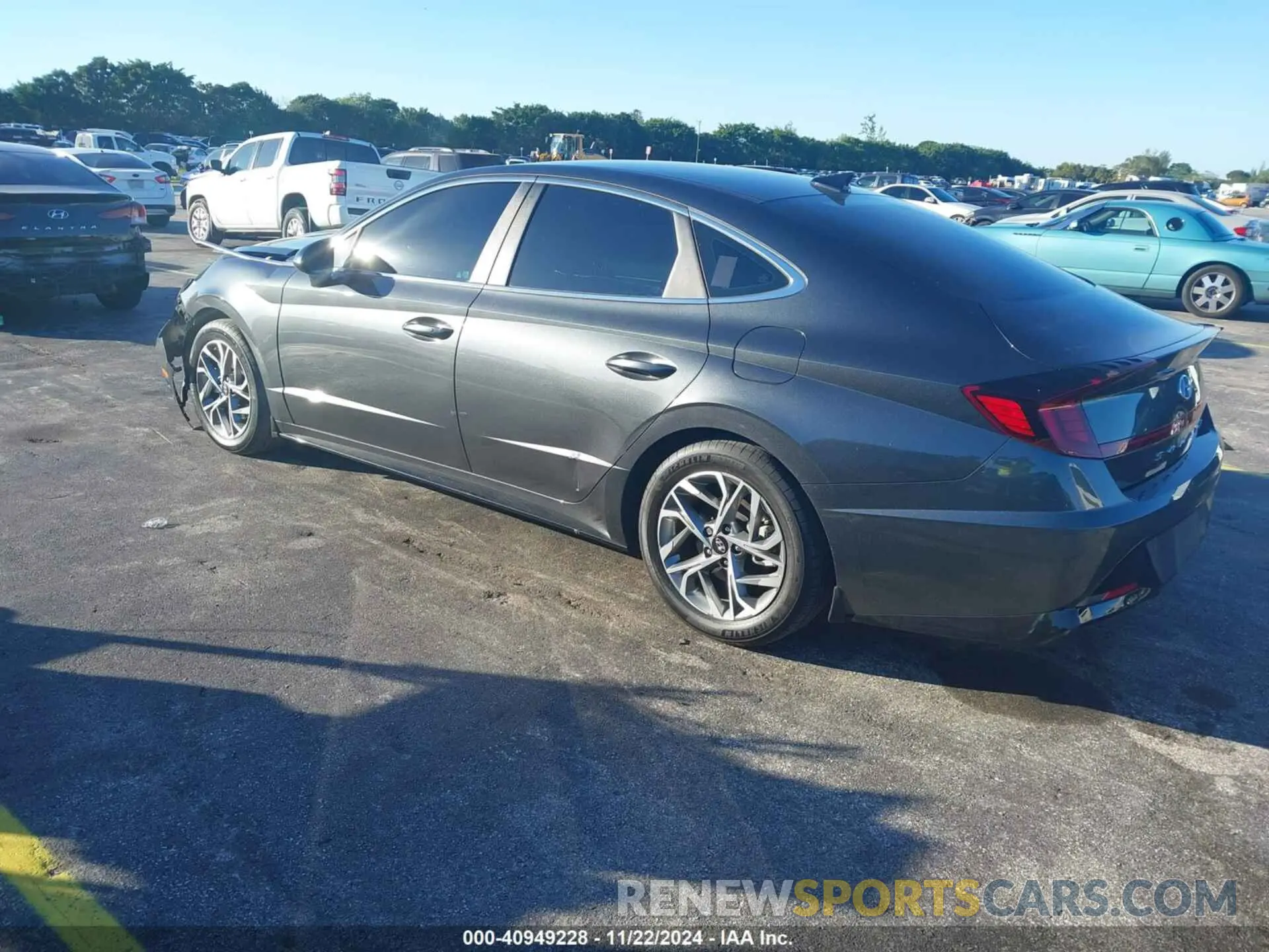 3 fotografías del automóvil dañado KMHL64JAXPA325734 HYUNDAI SONATA 2023