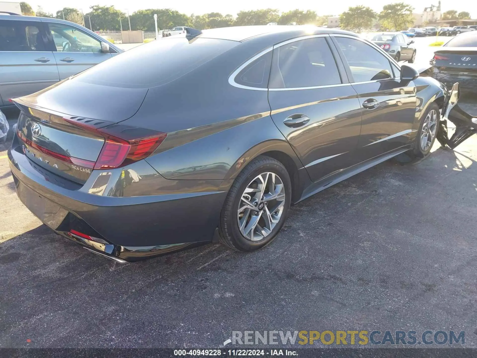 4 fotografías del automóvil dañado KMHL64JAXPA325734 HYUNDAI SONATA 2023