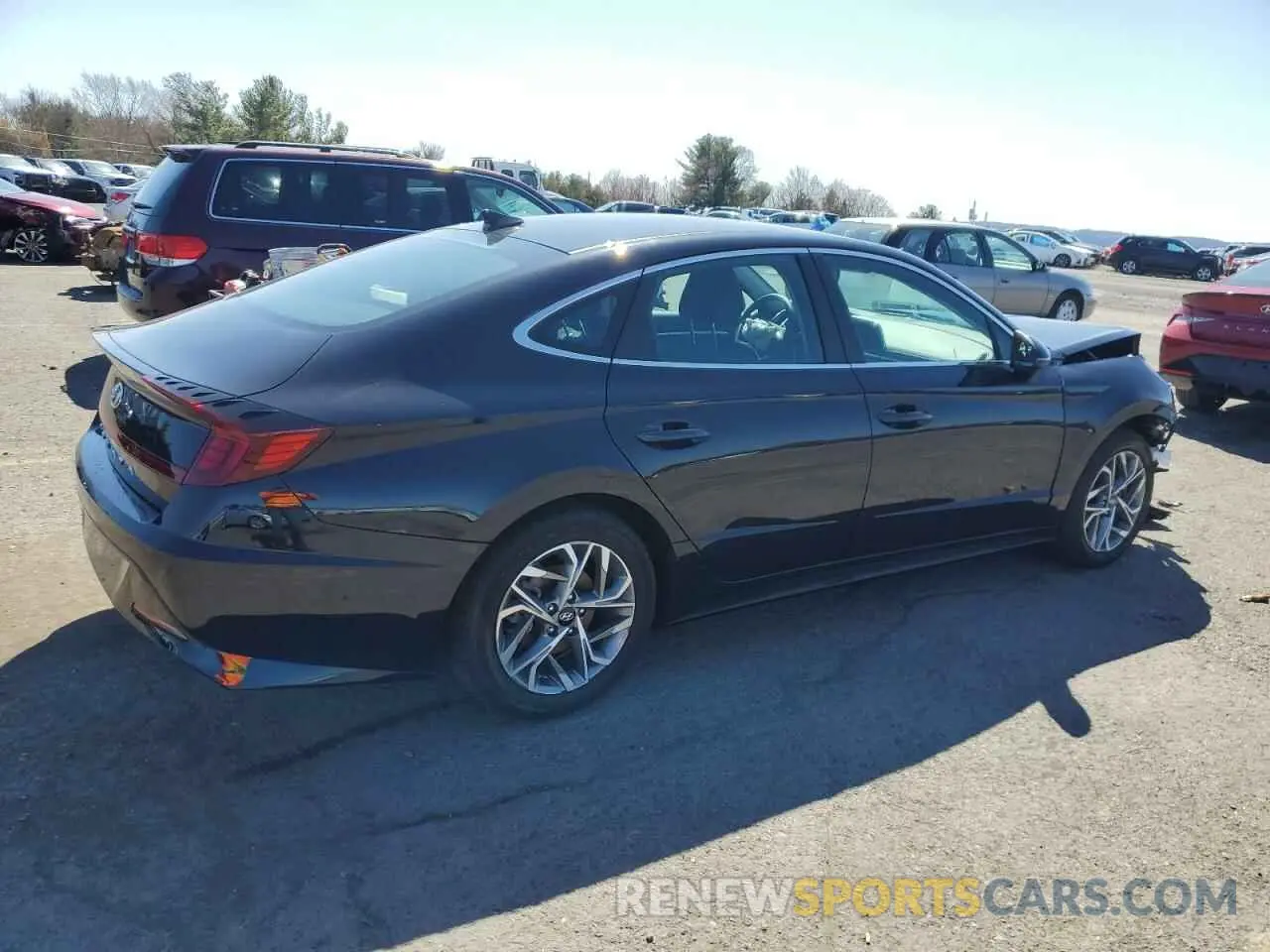 3 fotografías del automóvil dañado KMHL64JAXPA325815 HYUNDAI SONATA 2023