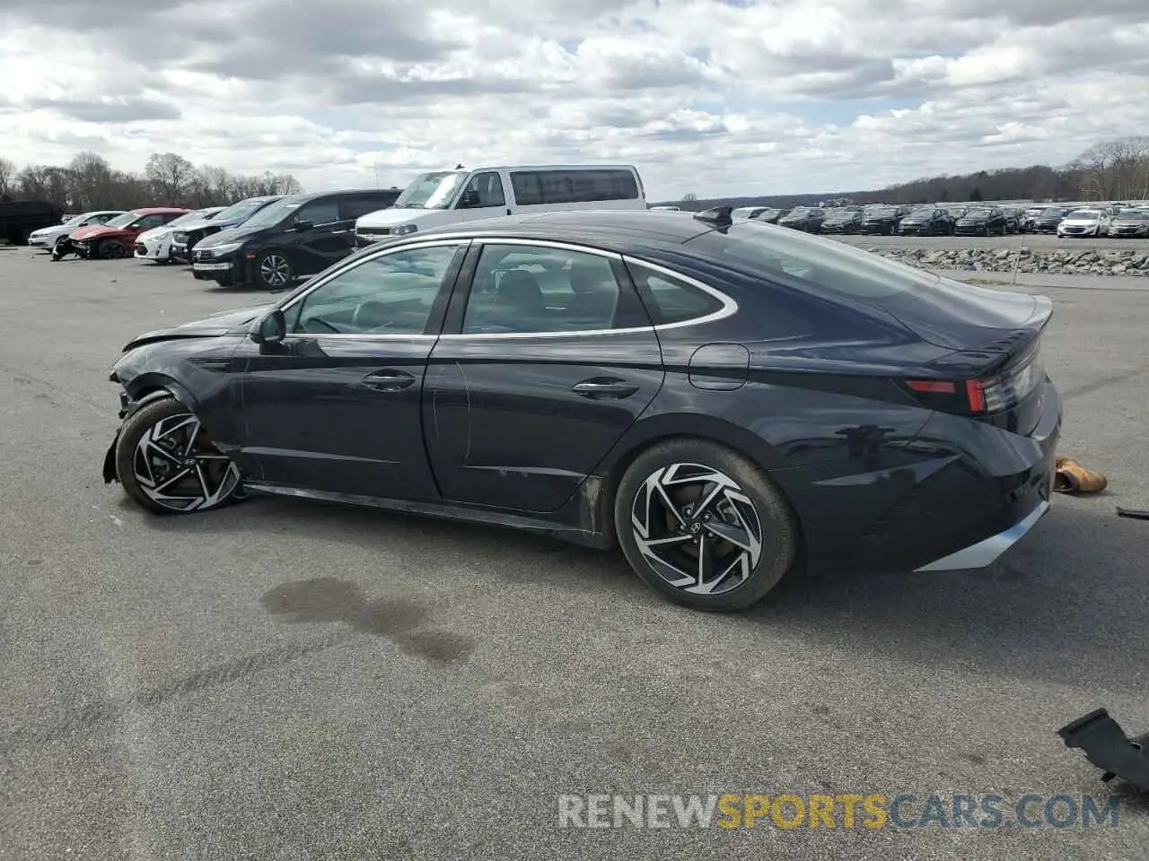 2 fotografías del automóvil dañado KMHL14JA1RA350345 HYUNDAI SONATA 2024