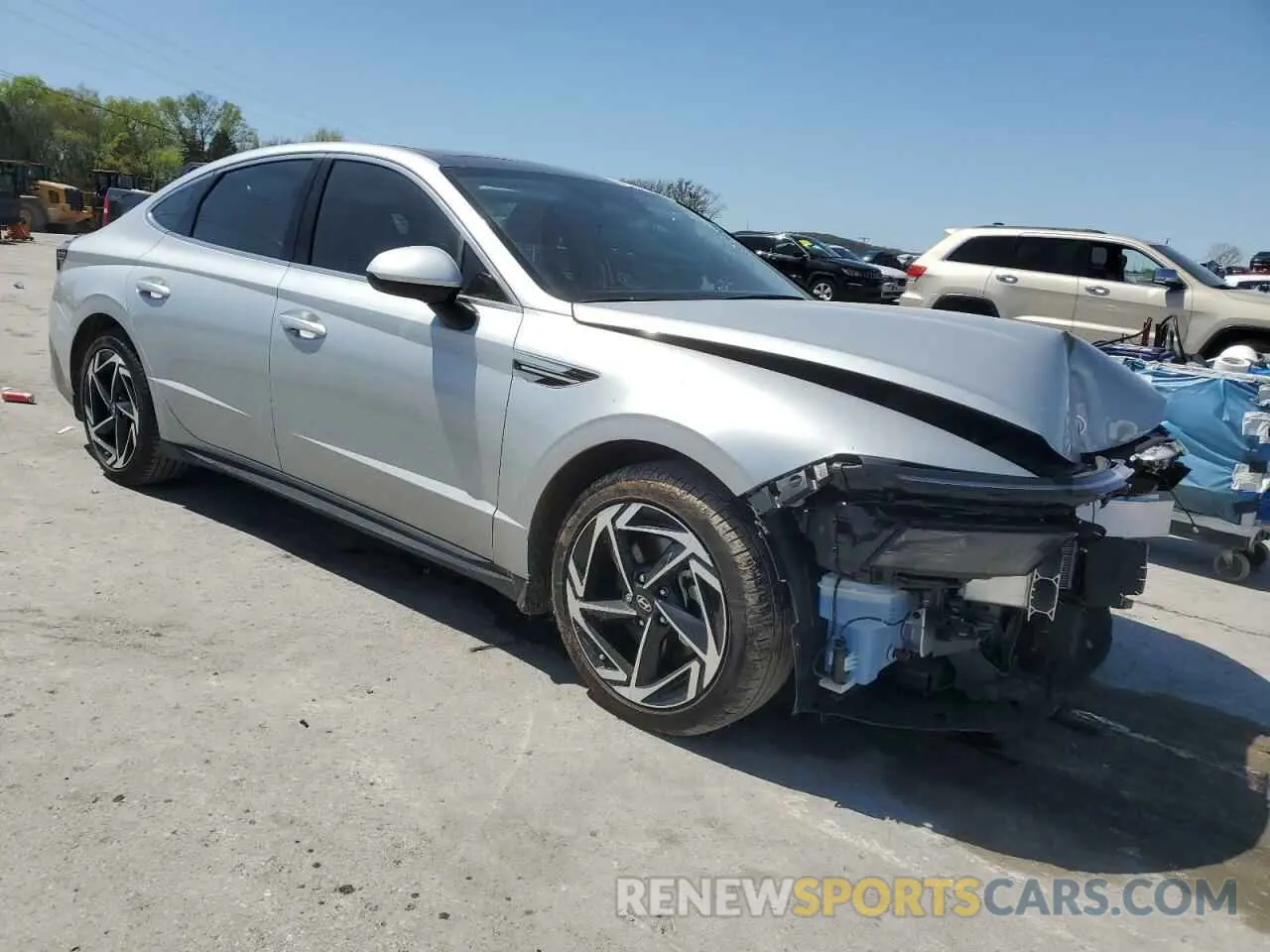 4 fotografías del automóvil dañado KMHL14JA1RA423293 HYUNDAI SONATA 2024