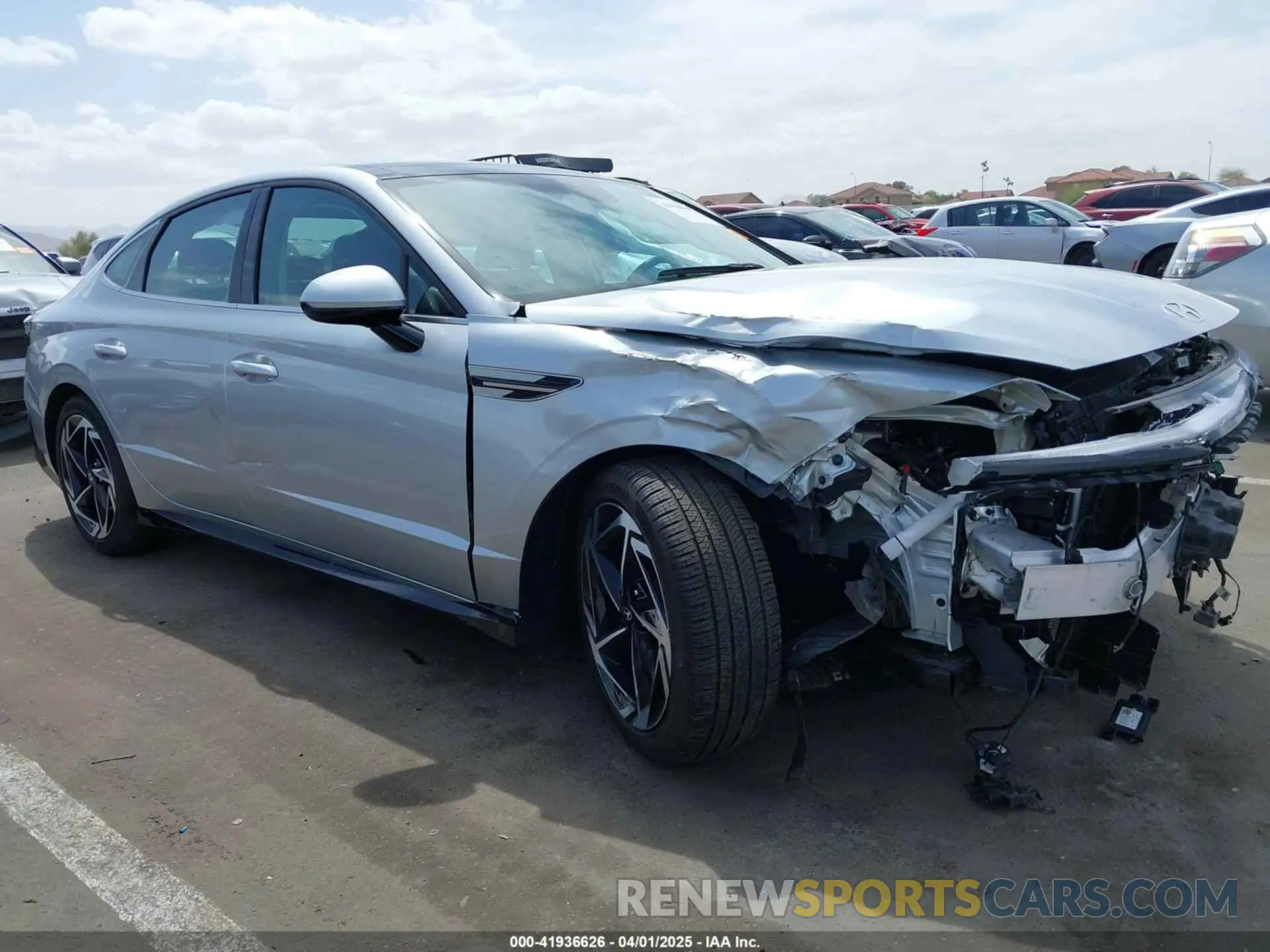 6 fotografías del automóvil dañado KMHL14JA2RA352363 HYUNDAI SONATA 2024