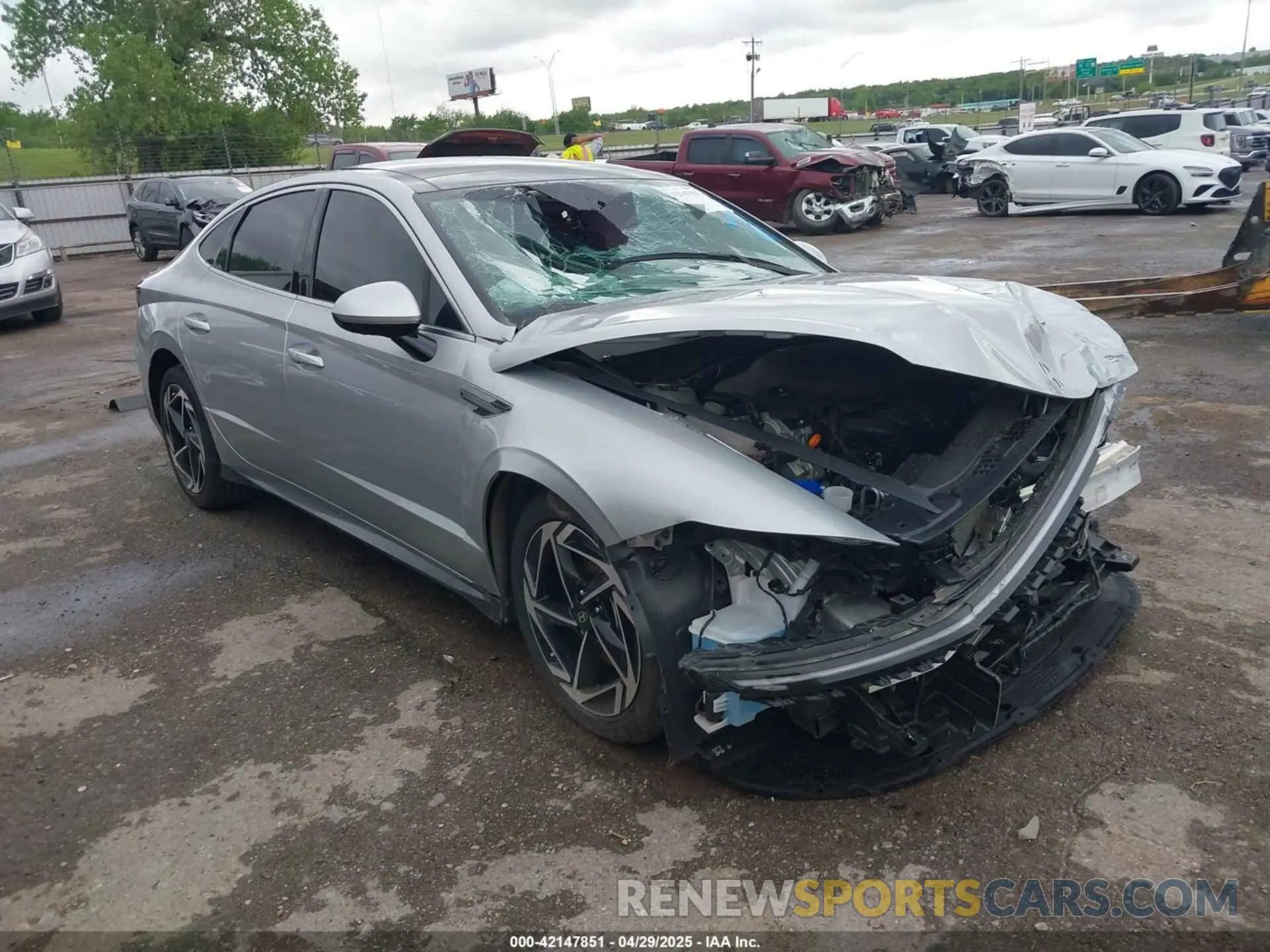 1 fotografías del automóvil dañado KMHL14JA3RA351349 HYUNDAI SONATA 2024