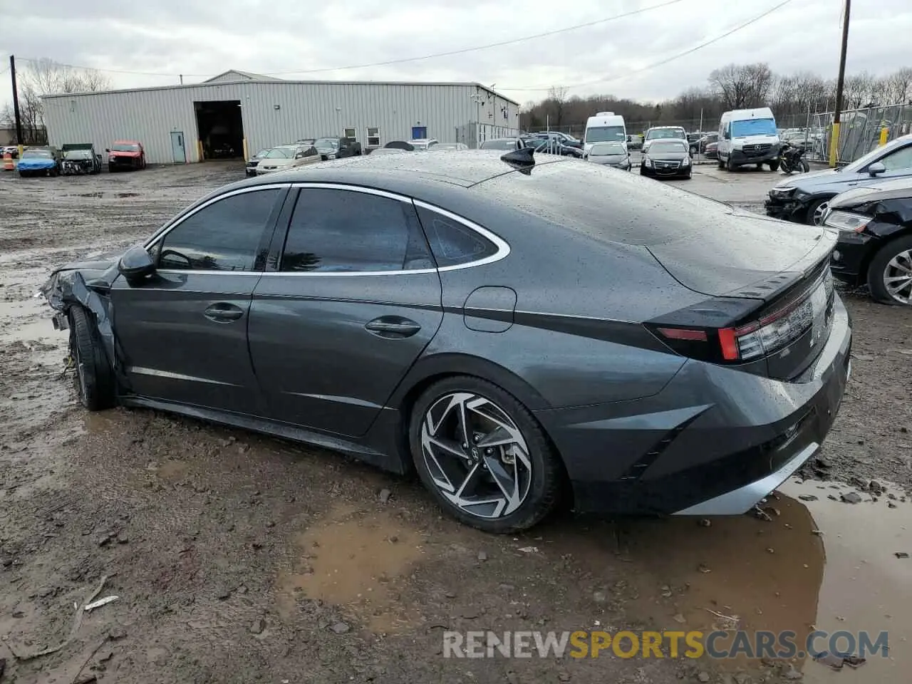 2 fotografías del automóvil dañado KMHL14JA3RA384206 HYUNDAI SONATA 2024
