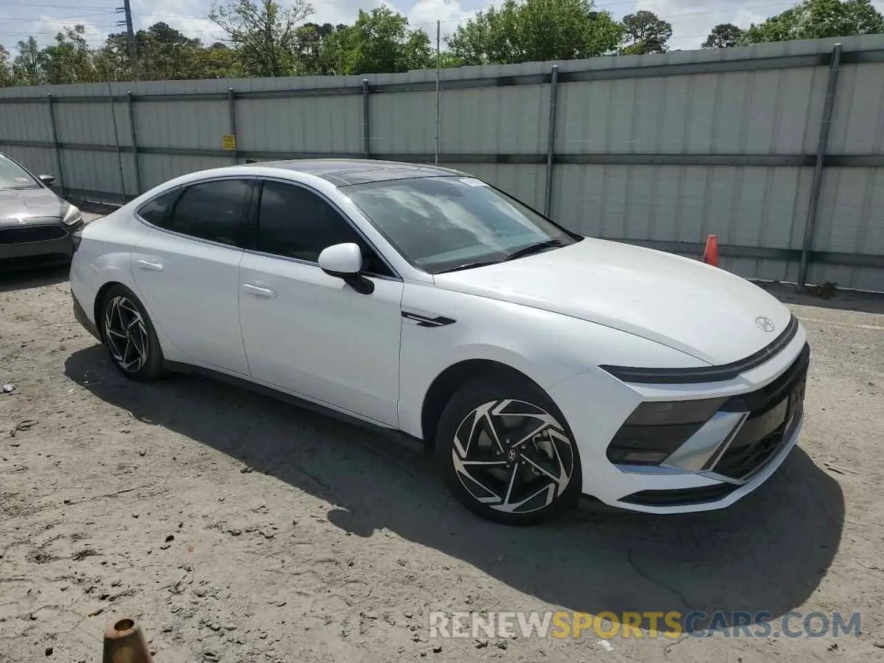 4 fotografías del automóvil dañado KMHL14JA4RA357838 HYUNDAI SONATA 2024