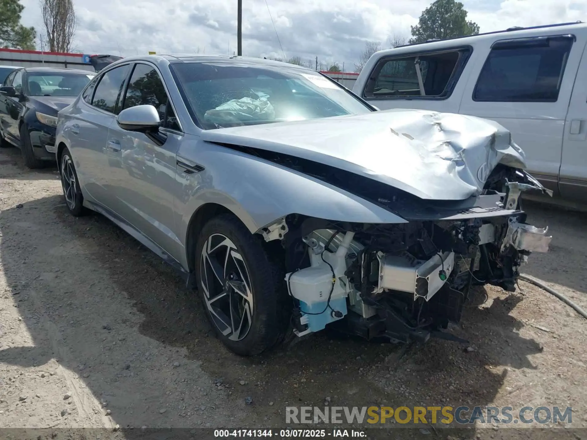1 fotografías del automóvil dañado KMHL14JA8RA363268 HYUNDAI SONATA 2024