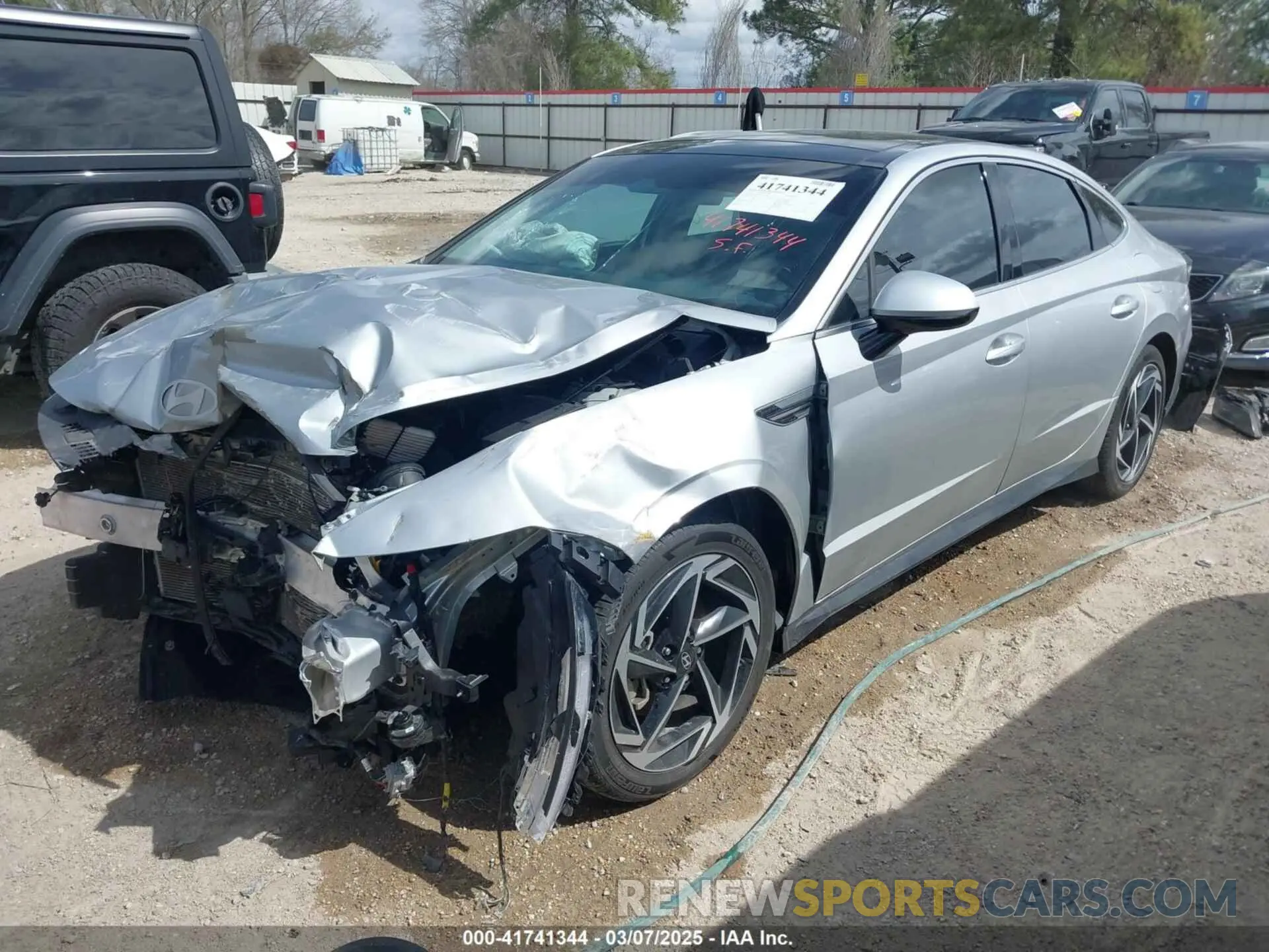 2 fotografías del automóvil dañado KMHL14JA8RA363268 HYUNDAI SONATA 2024