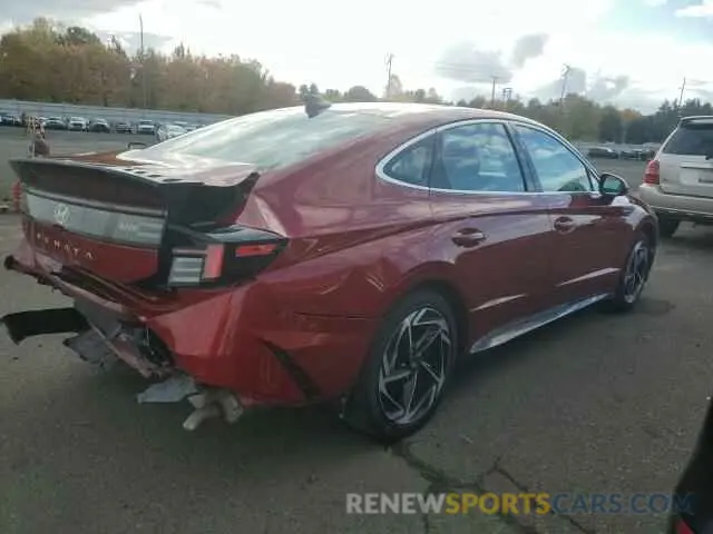 3 fotografías del automóvil dañado KMHL14JAXRA350621 HYUNDAI SONATA 2024