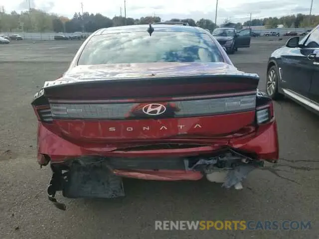 6 fotografías del automóvil dañado KMHL14JAXRA350621 HYUNDAI SONATA 2024