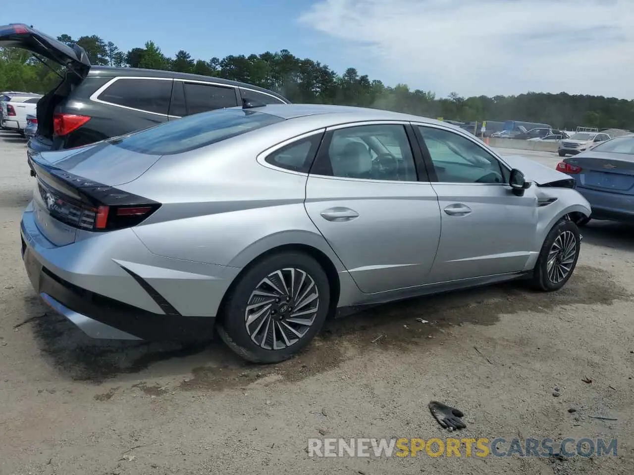 3 fotografías del automóvil dañado KMHL34JJ0RA096394 HYUNDAI SONATA 2024