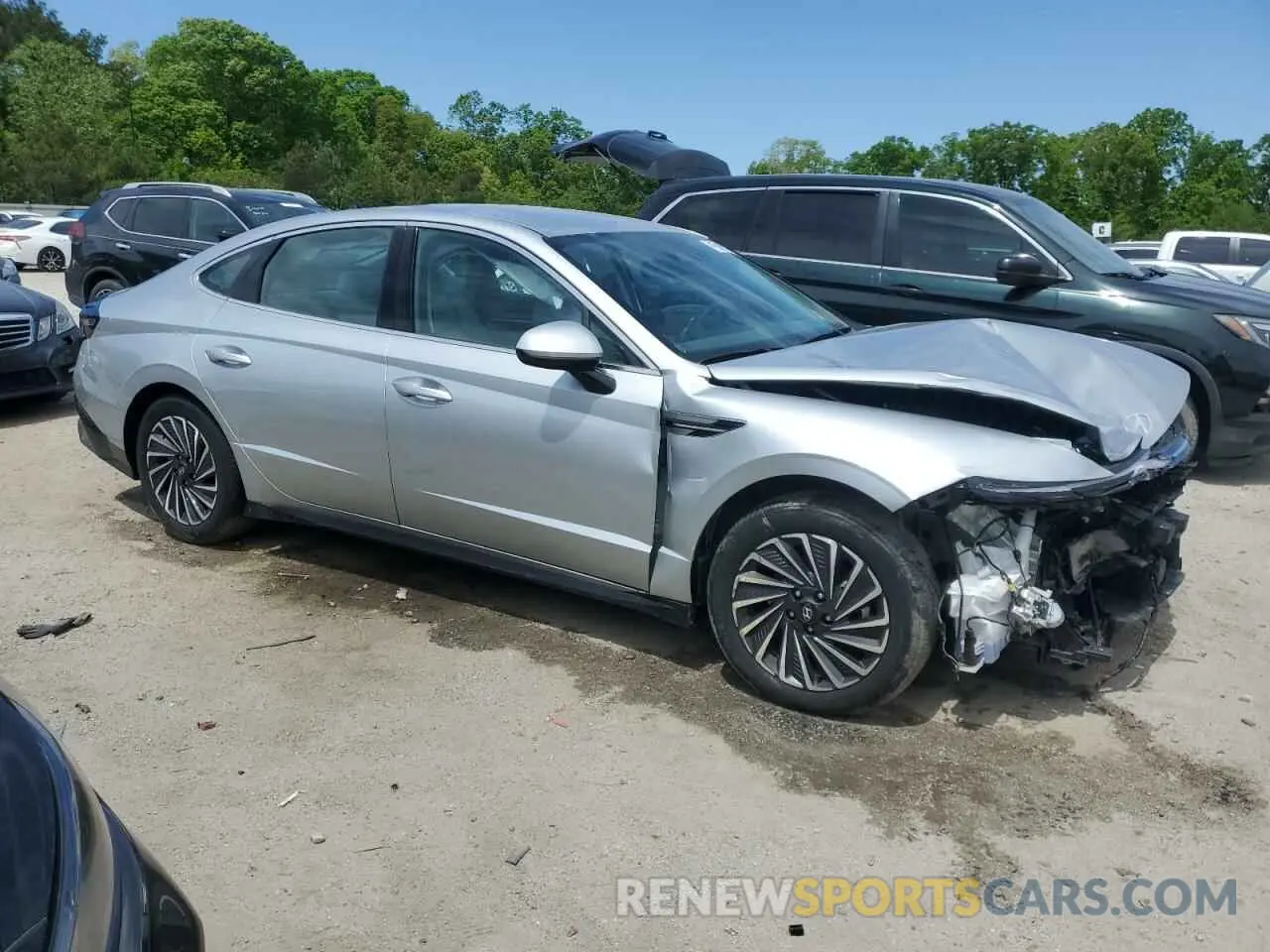 4 fotografías del automóvil dañado KMHL34JJ0RA096394 HYUNDAI SONATA 2024