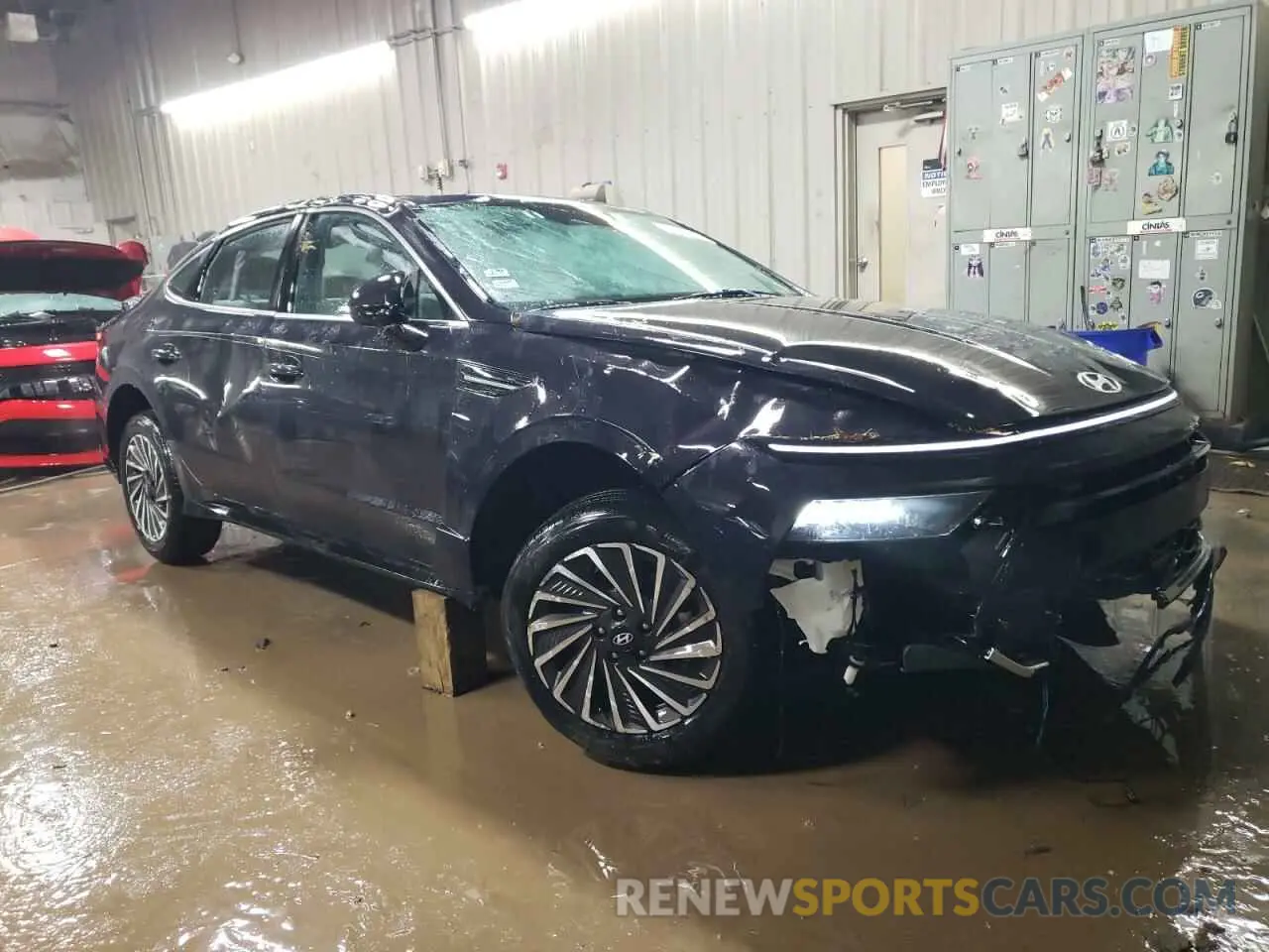 4 fotografías del automóvil dañado KMHL34JJ4RA098617 HYUNDAI SONATA 2024