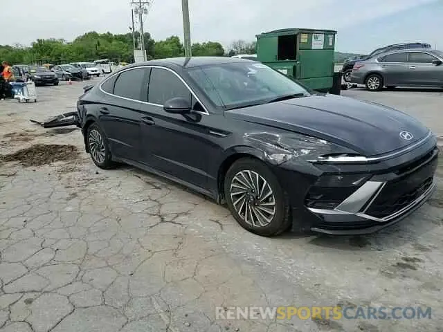 14 fotografías del automóvil dañado KMHL34JJ9RA100183 HYUNDAI SONATA 2024