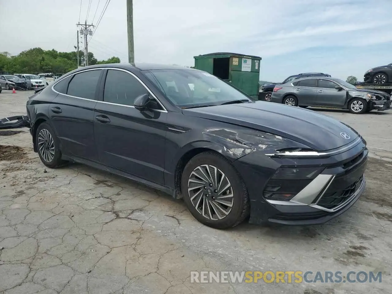 4 fotografías del automóvil dañado KMHL34JJ9RA100183 HYUNDAI SONATA 2024