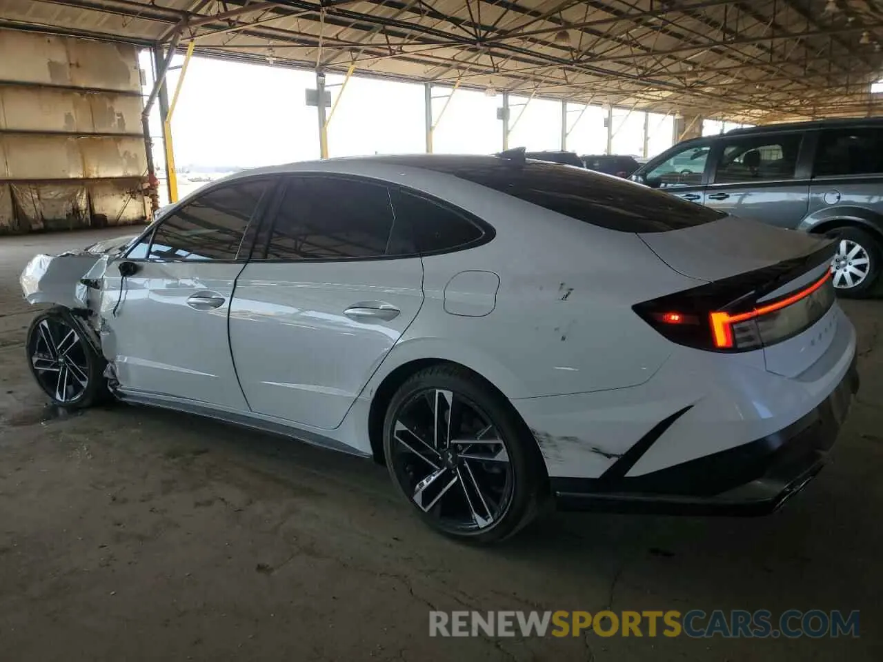2 fotografías del automóvil dañado KMHL54JC0RA379356 HYUNDAI SONATA 2024