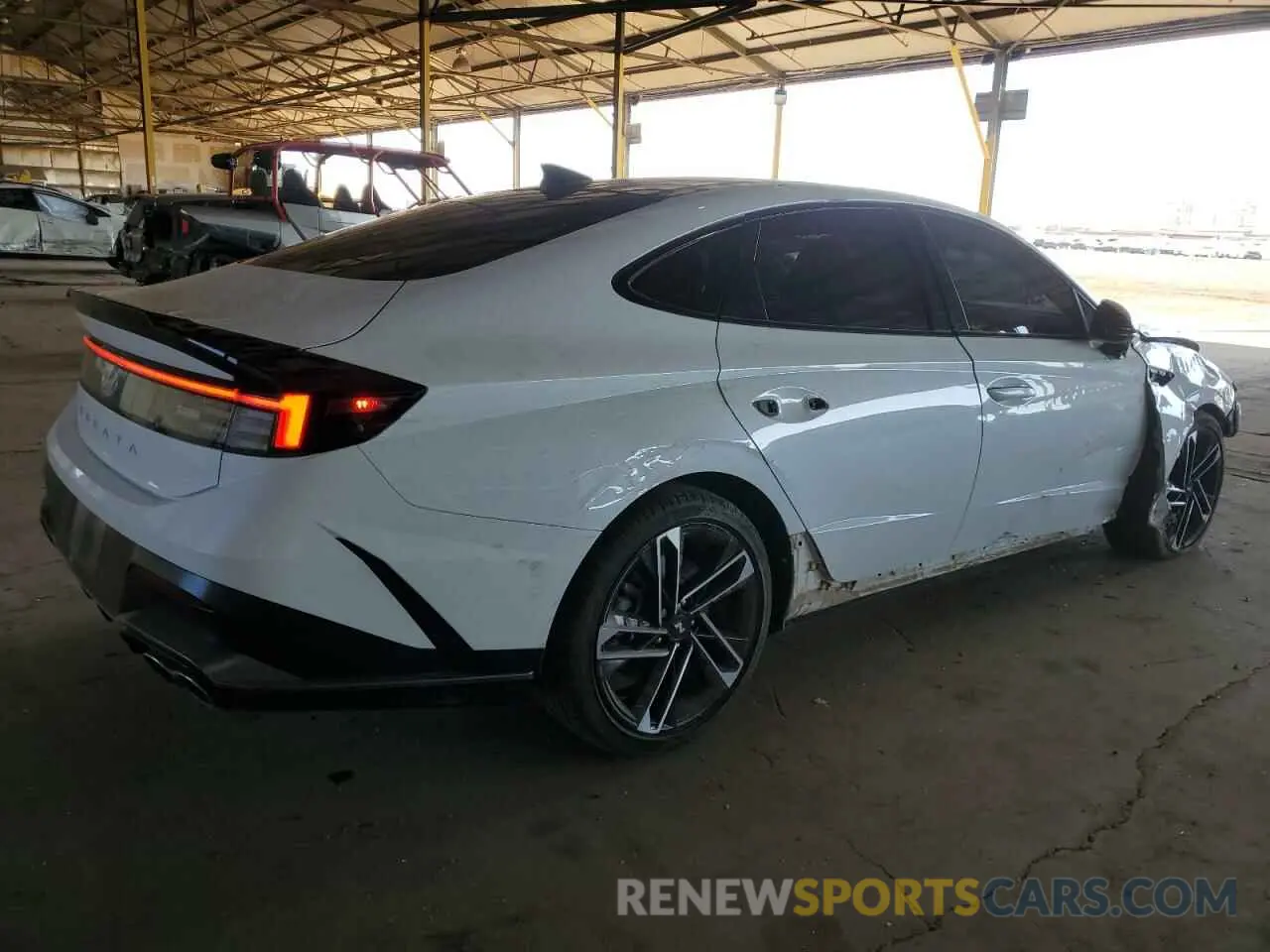 3 fotografías del automóvil dañado KMHL54JC0RA379356 HYUNDAI SONATA 2024