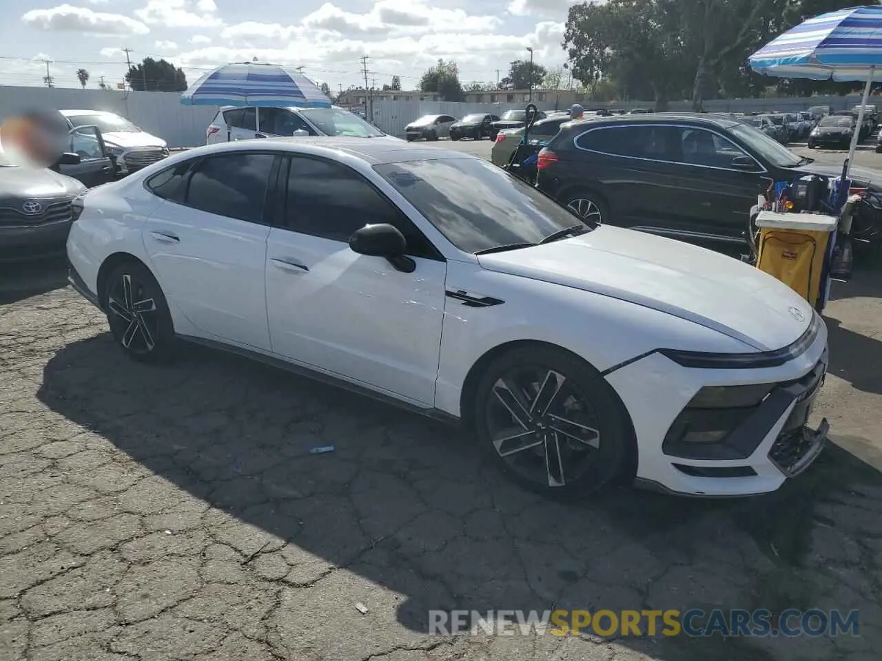 4 fotografías del automóvil dañado KMHL54JC1RA410310 HYUNDAI SONATA 2024