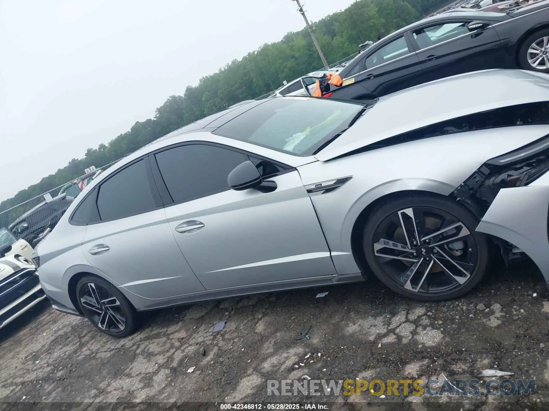 13 fotografías del automóvil dañado KMHL54JC8RA374003 HYUNDAI SONATA 2024